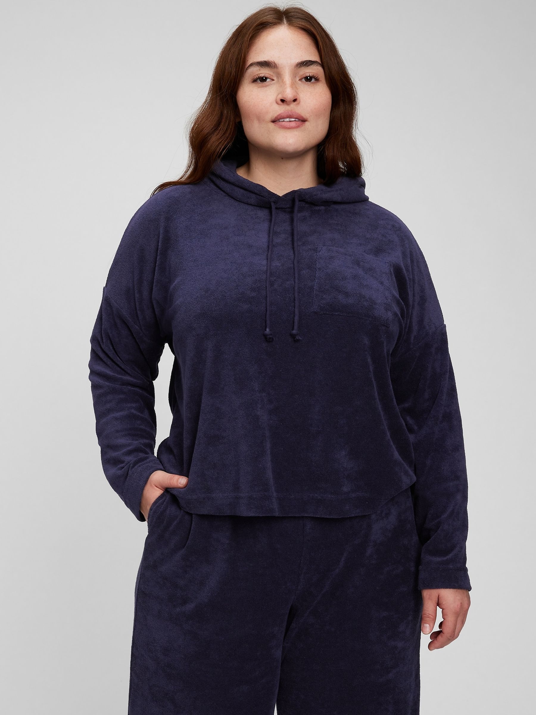 Buy Towel Terry Hoodie from the Gap online shop