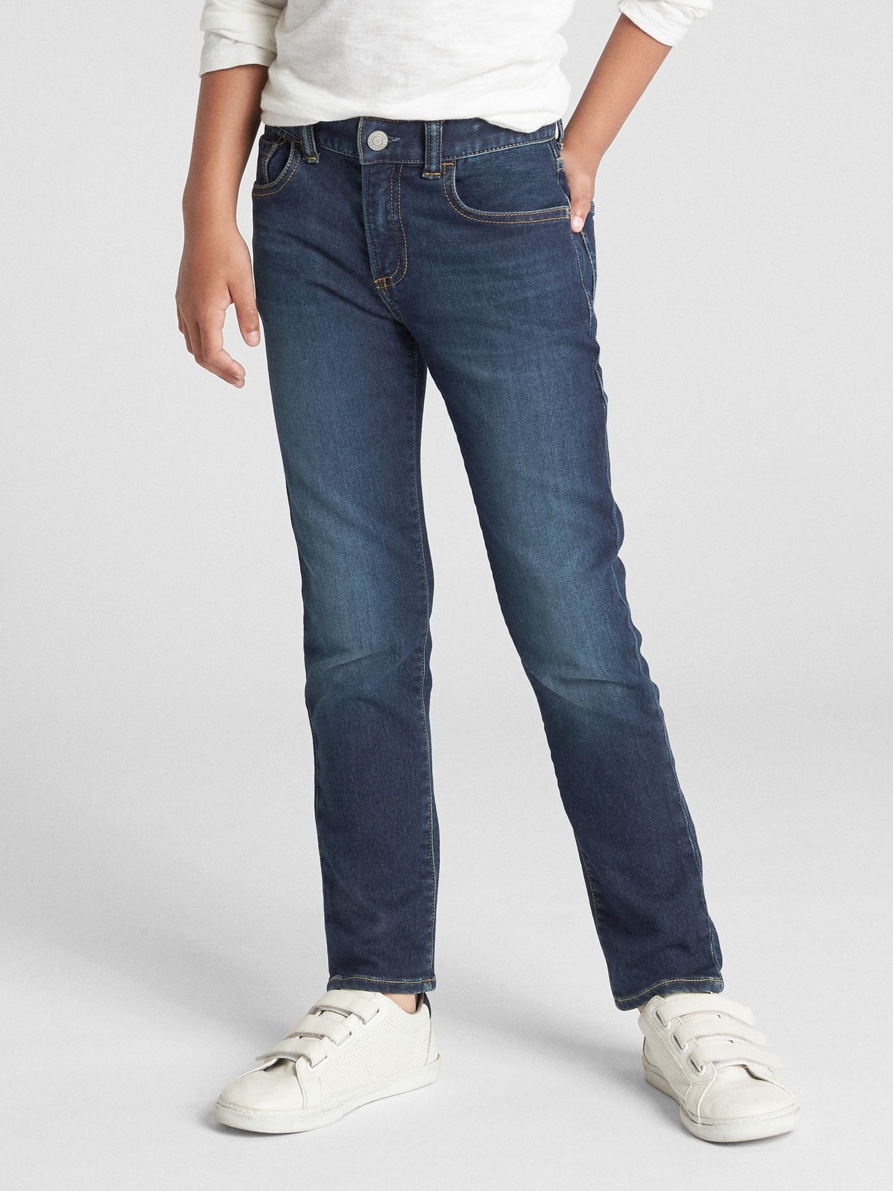 Blue Slim Fit Stretch Jeans 4 16yrs