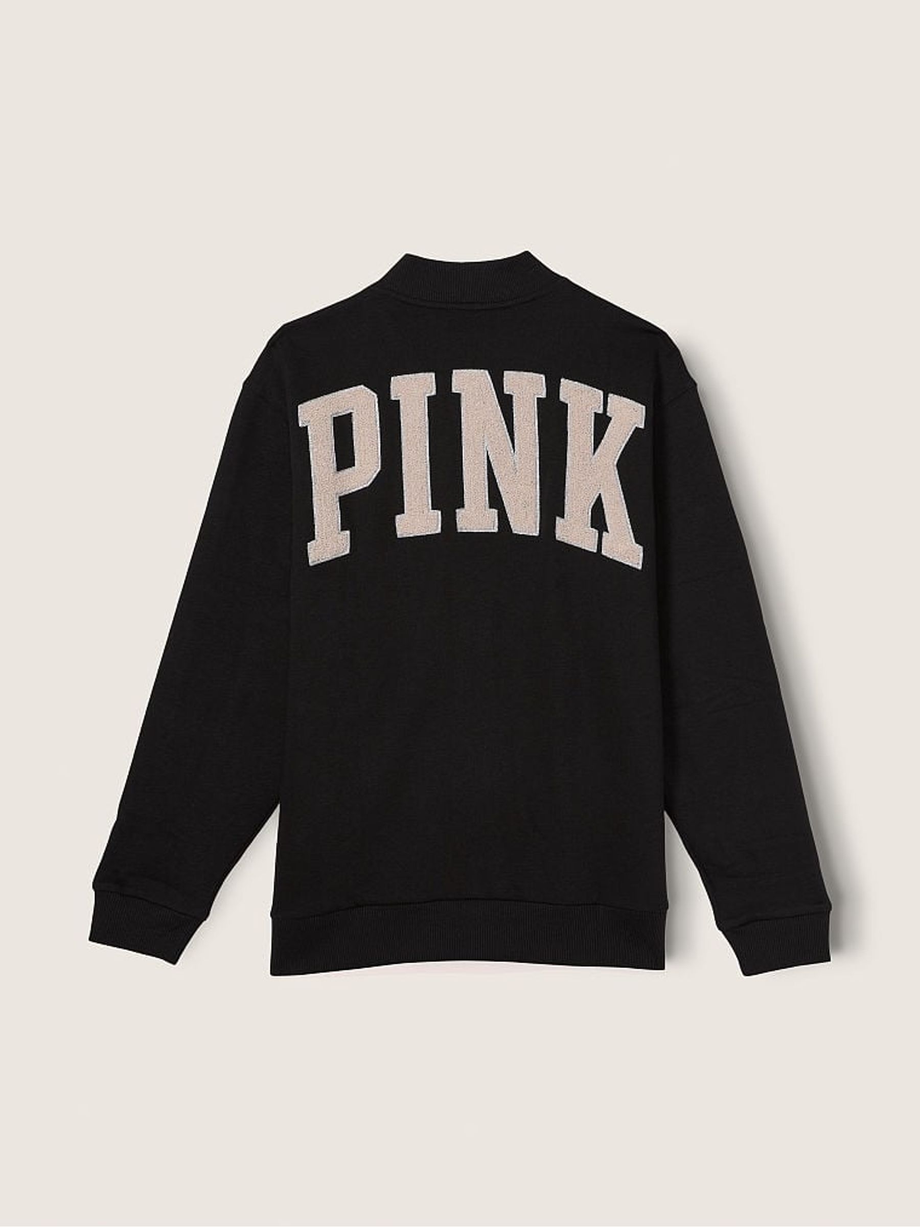 Buy Victoria s Secret Black Varsity Jacket from the Victoria s Secret UK online shop