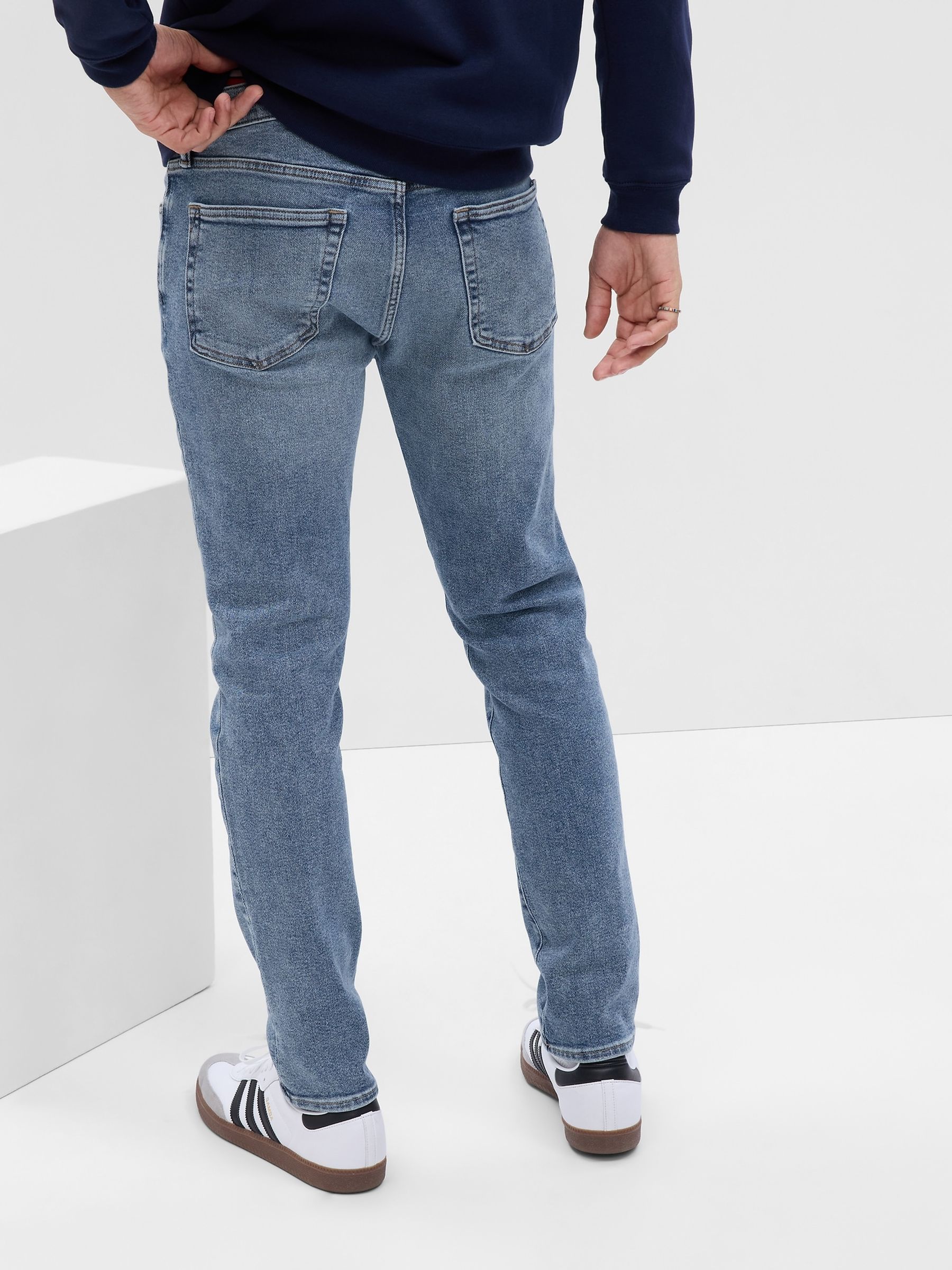 Light Wash Blue Skinny Comfort Stretch Jeans Gap