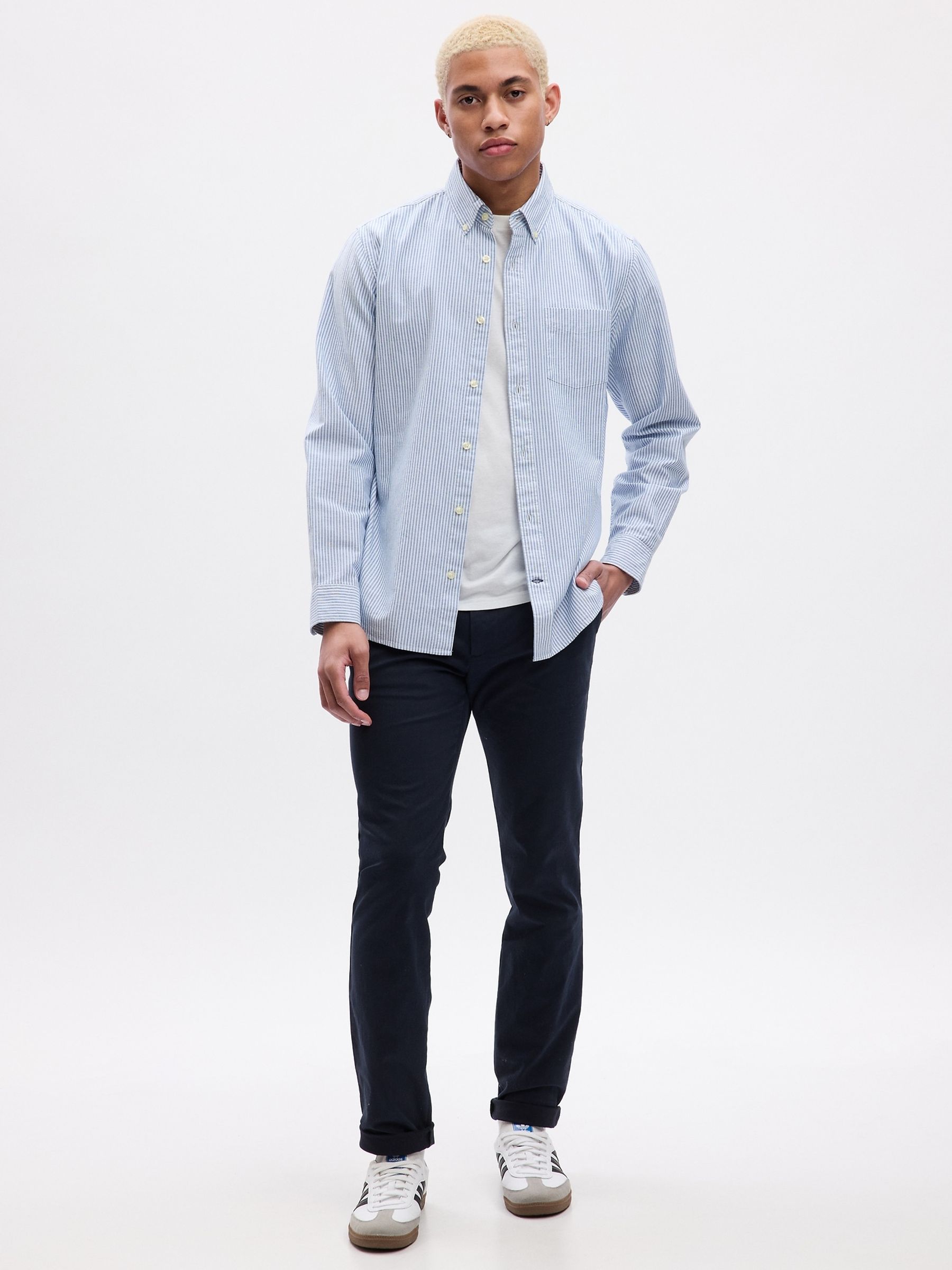 Buy Blue Essential Slim Fit Chinos from the Gap online shop