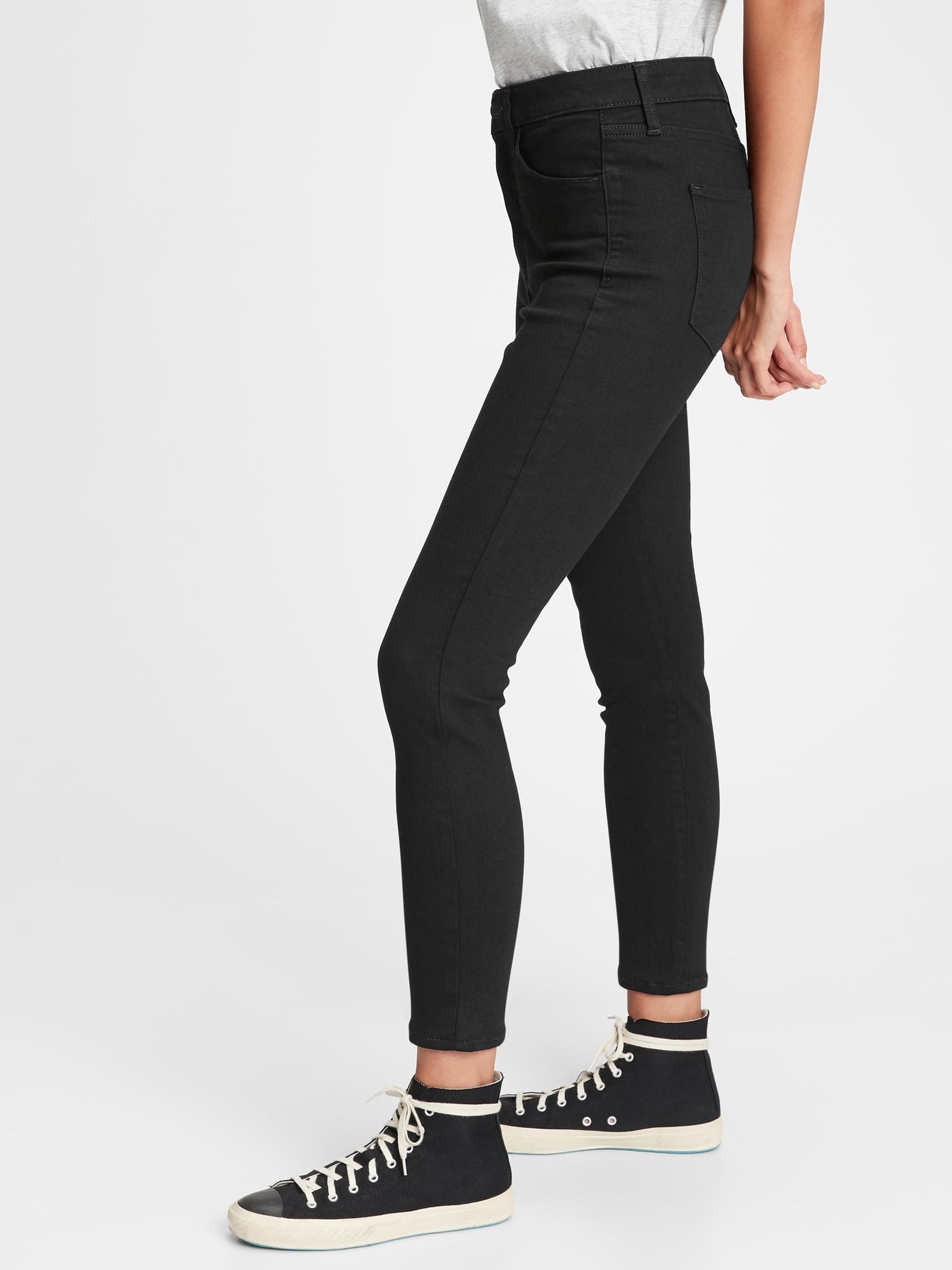 Buy Black High Waisted Universal Jeggings from the Gap online shop