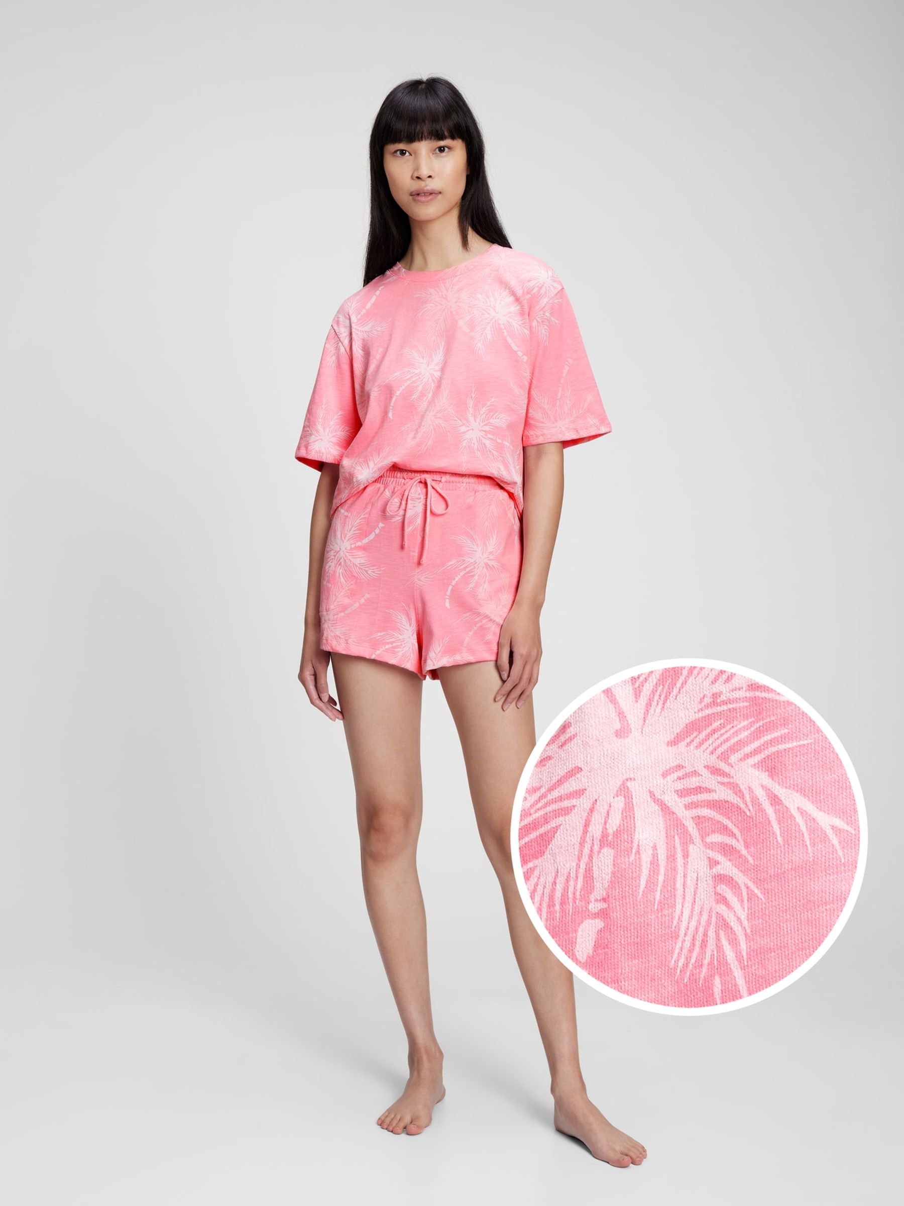Buy Cotton Slub Jersey Pyjama Shorts from the Gap online shop