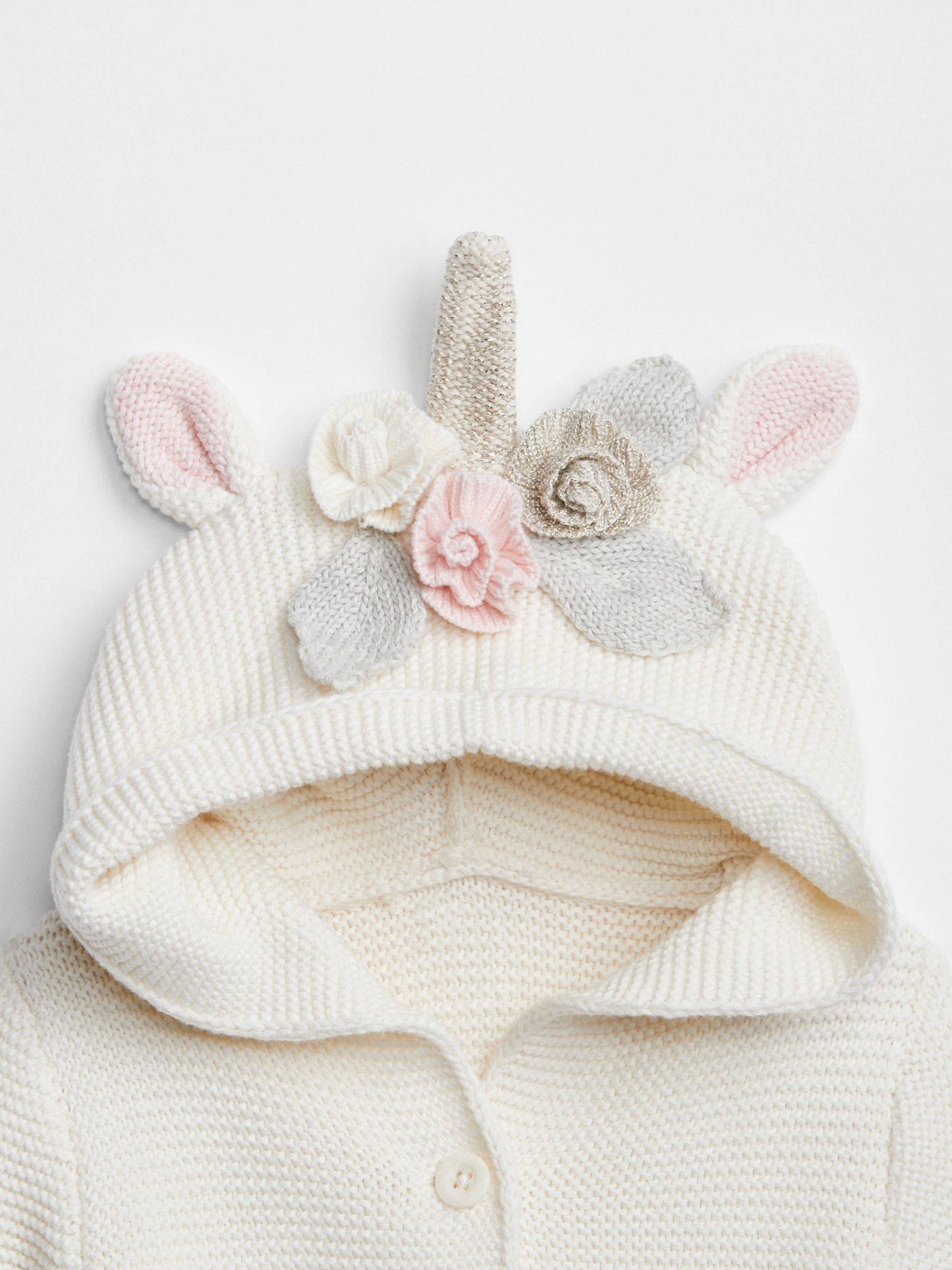 Cream Baby Brannan Unicorn Cardigan Newborn 24mths