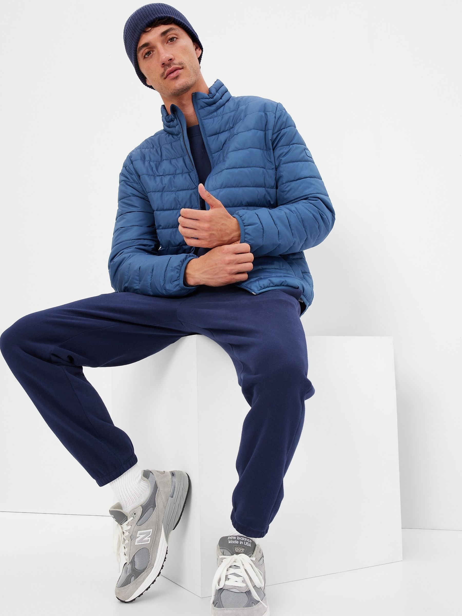 Buy Blue ColdControl Puffer Jacket from the Gap online shop.