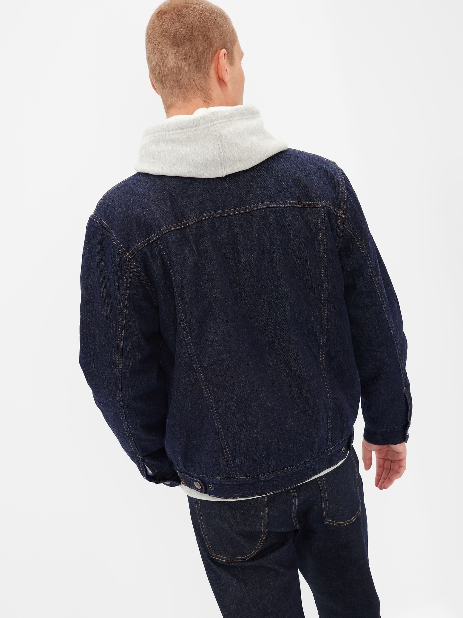 Sherpa lined denim jacket gap online