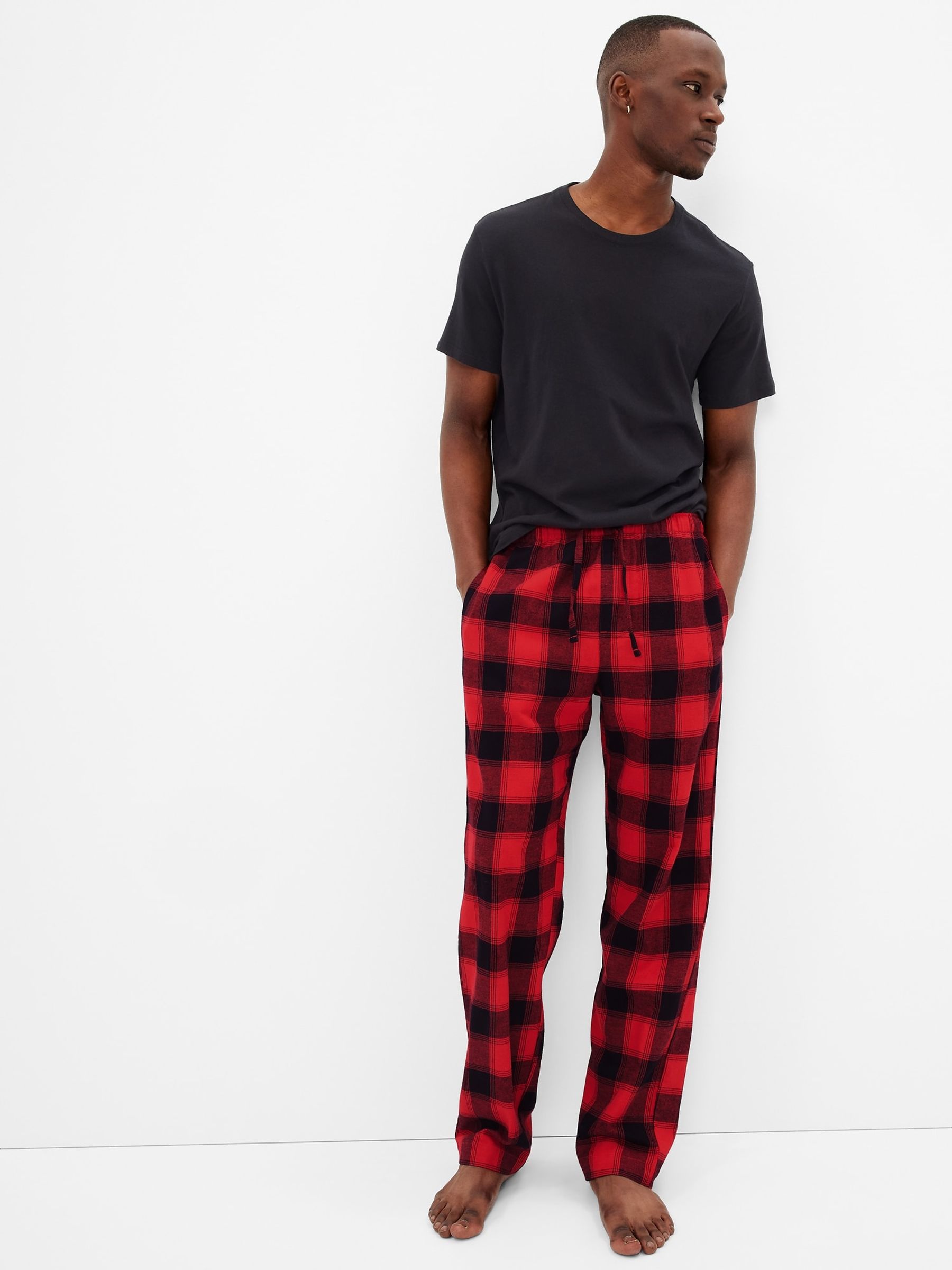 Buy Christmas Flannel Pyjama Bottoms from the Gap online shop