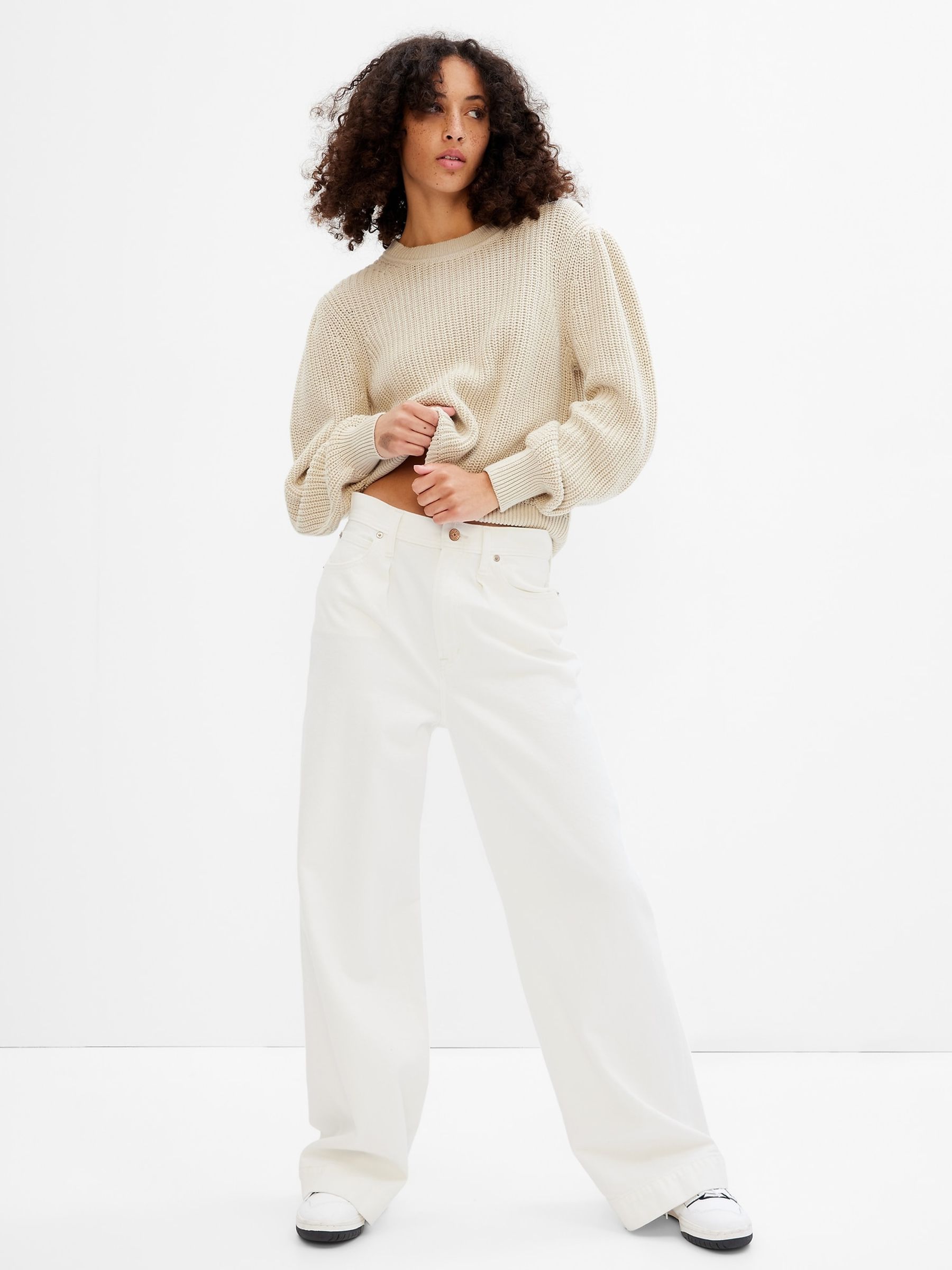 Gap balloon sleeve sweater deals