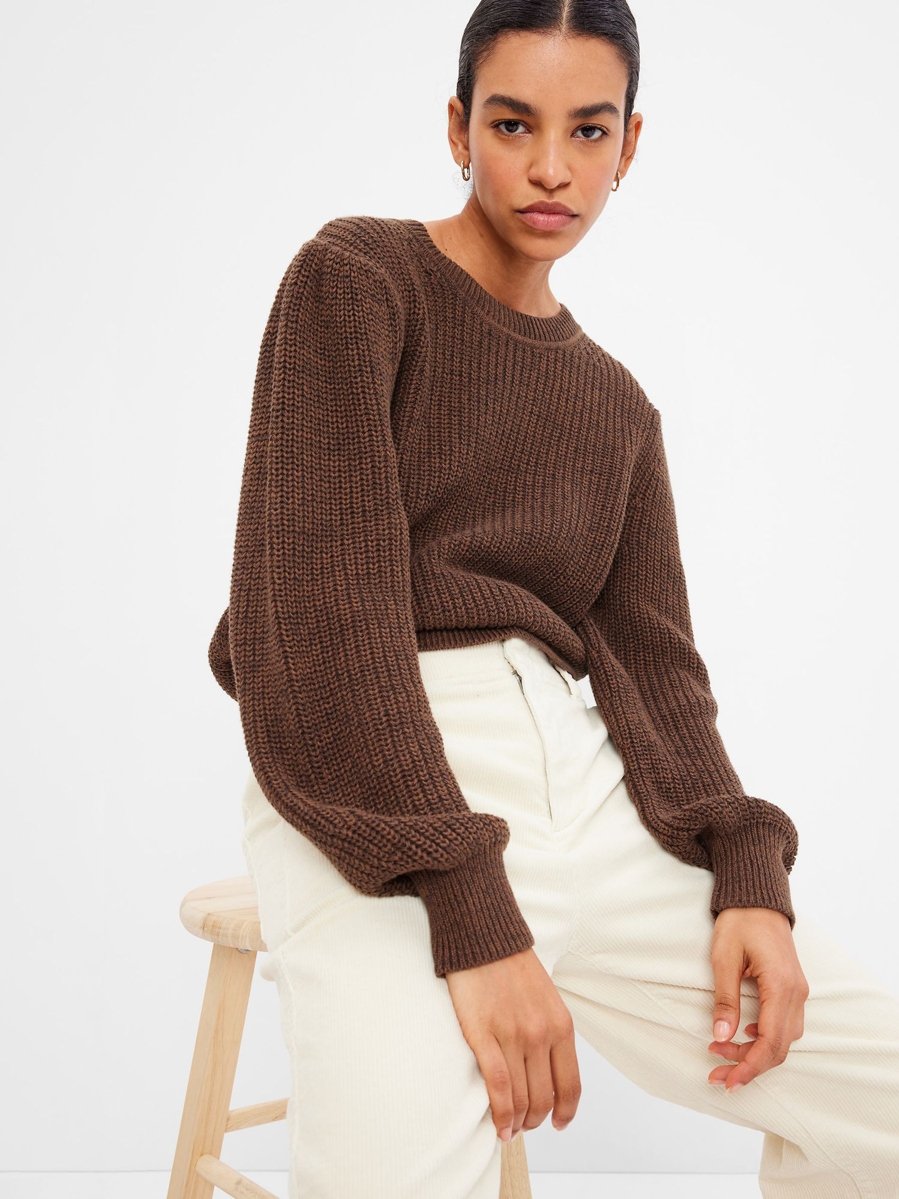 Gap balloon sleeve sweater on sale