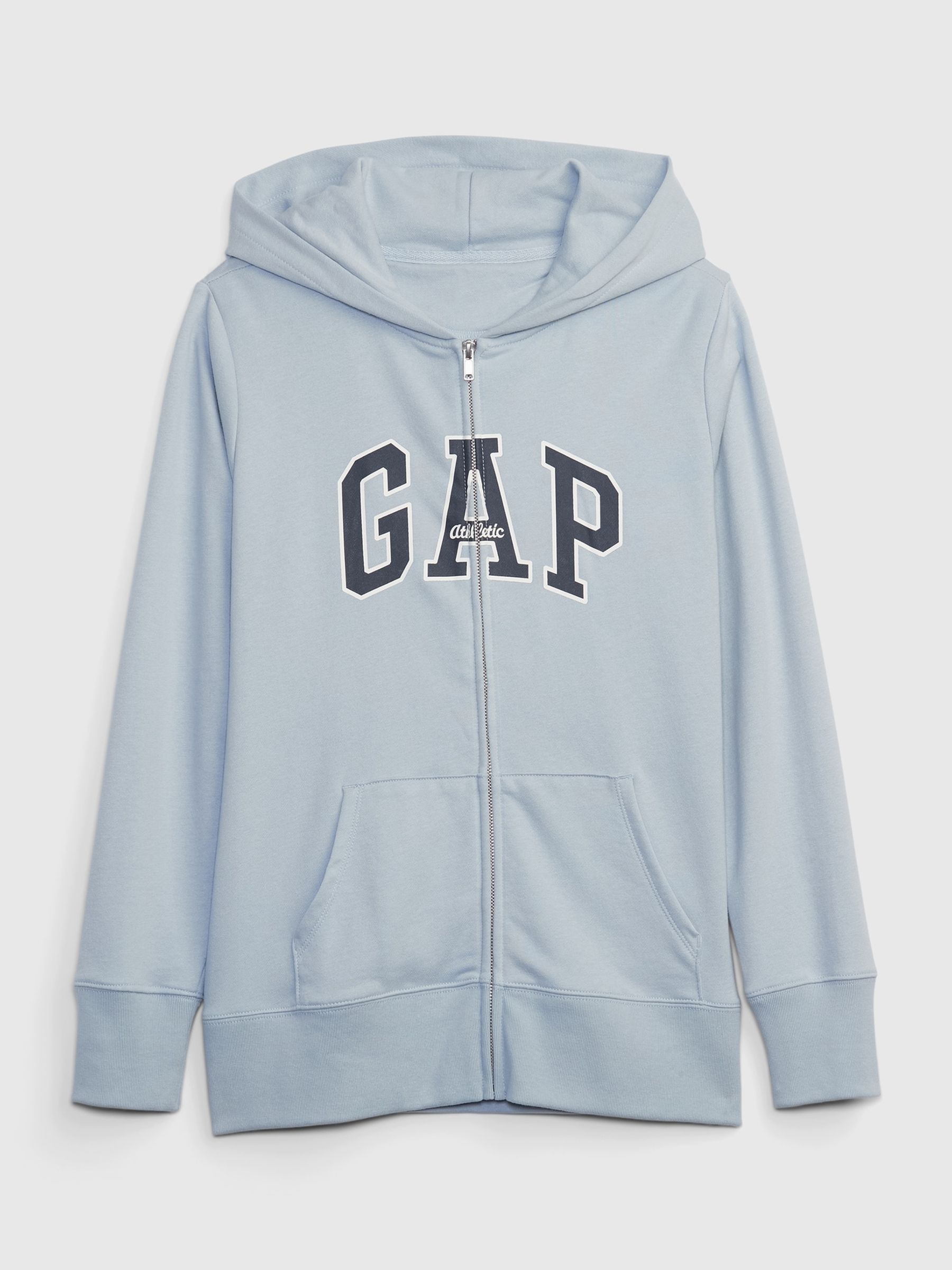Gap arch logo zip hoodie hot sale