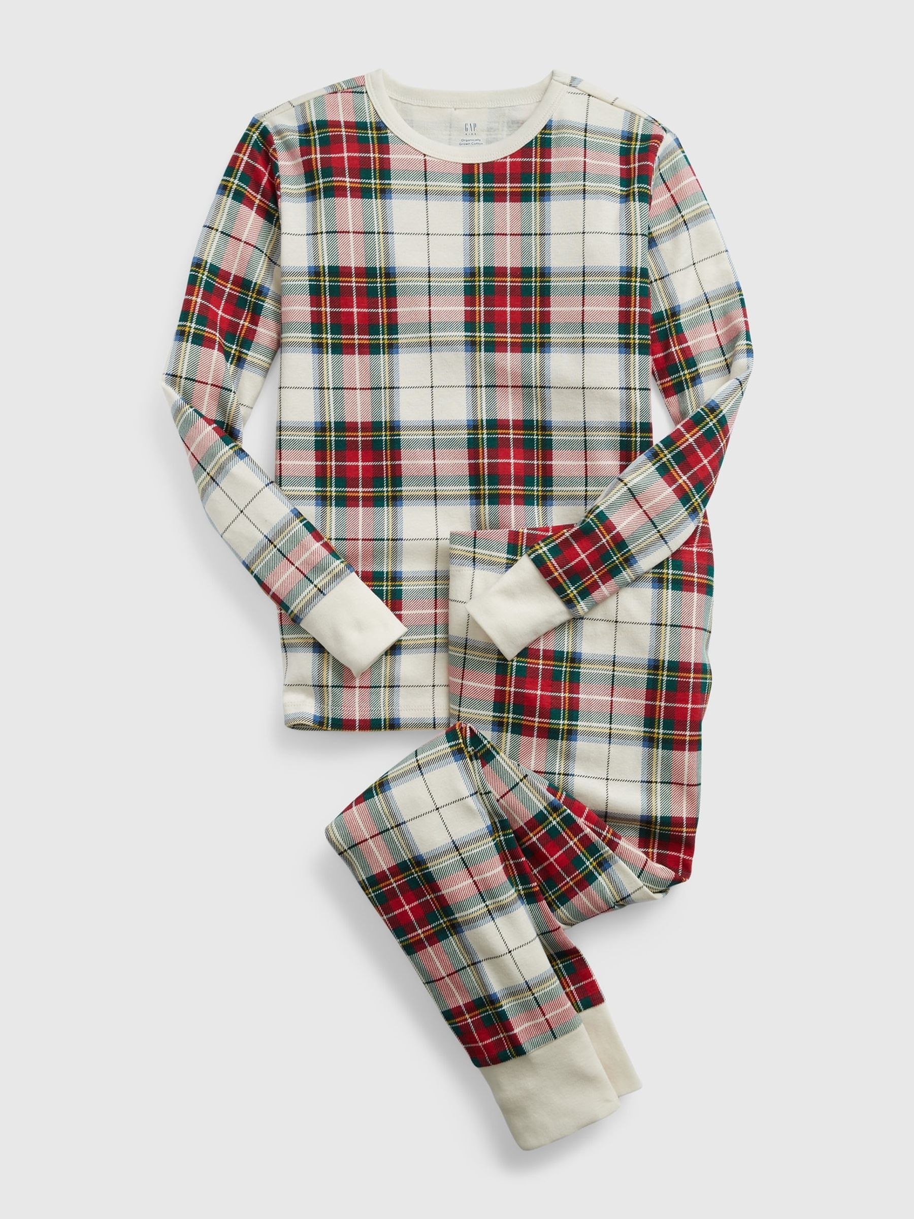Organic Cotton Plaid Pajama Set