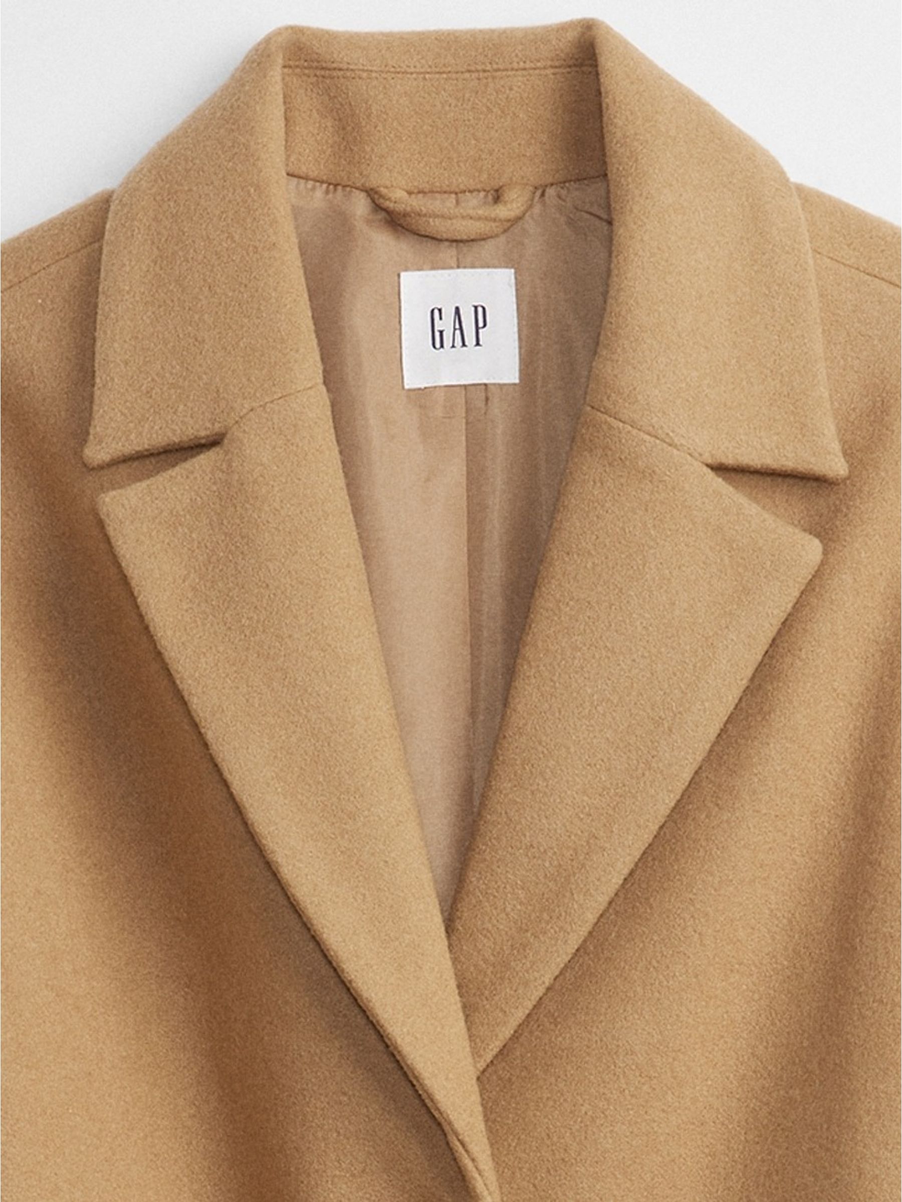 Buy Brown Long Topcoat from the Gap online shop