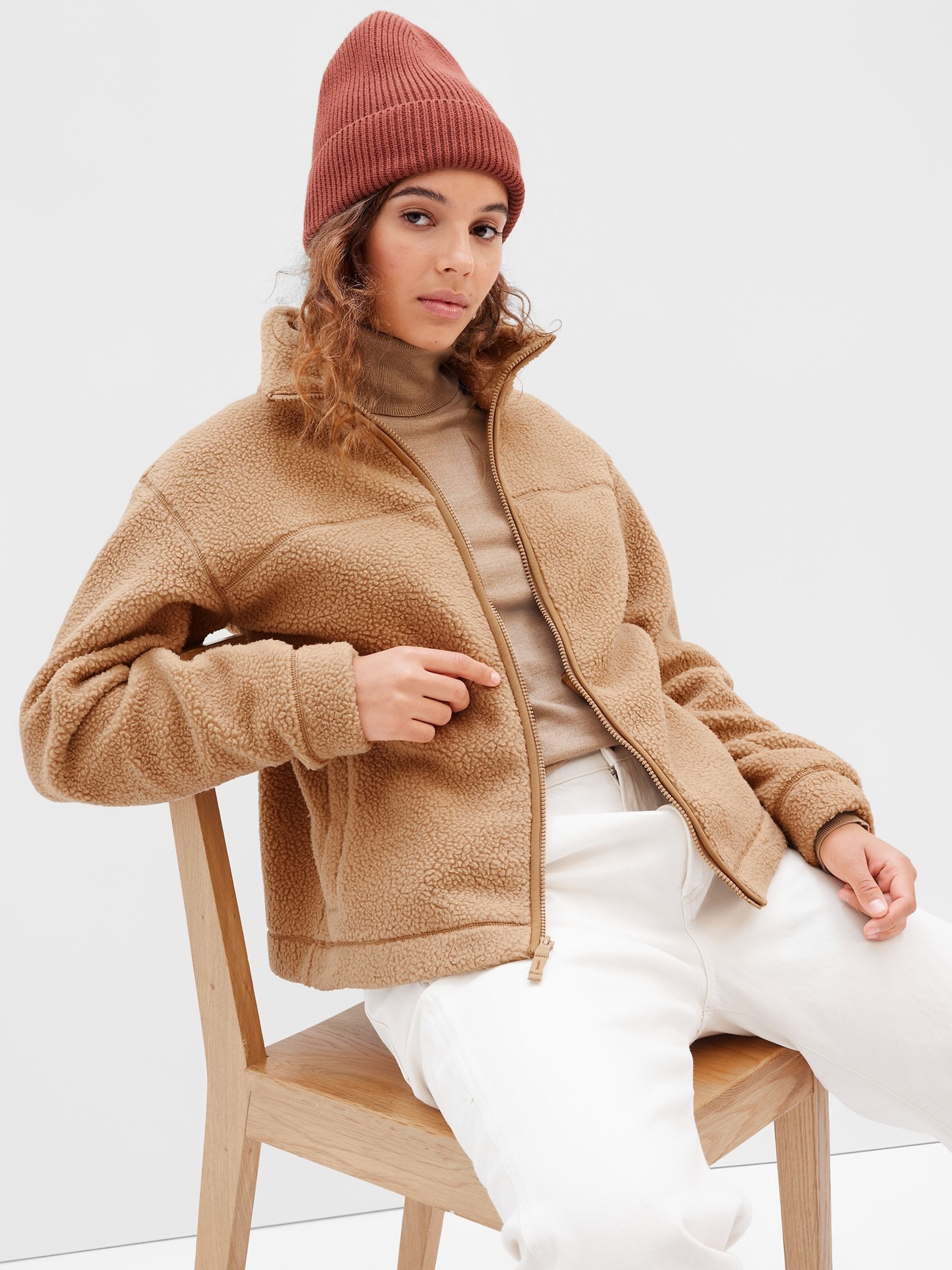 Brown Sherpa Jacket