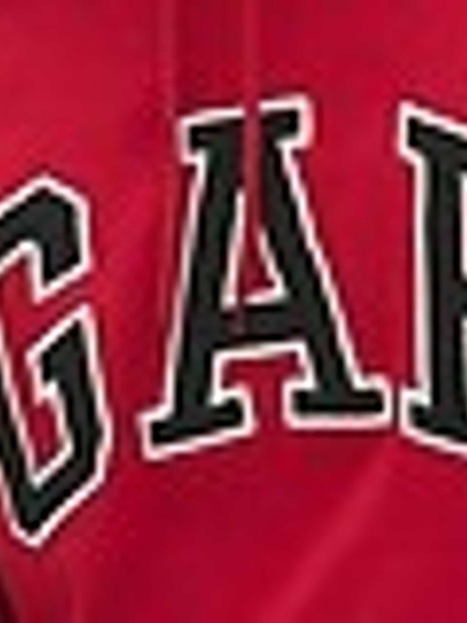 Red gap jacket top