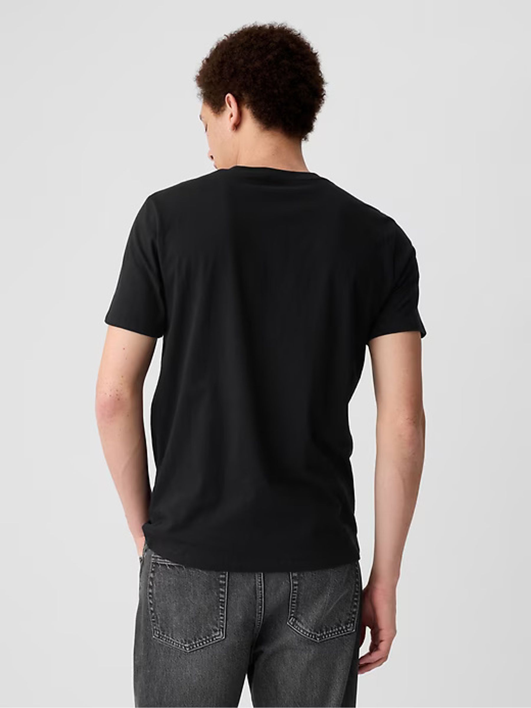 Buy Black Short Sleeve Everyday 100 Cotton Crew Neck Long Sleeve T Shirt from the Gap online shop