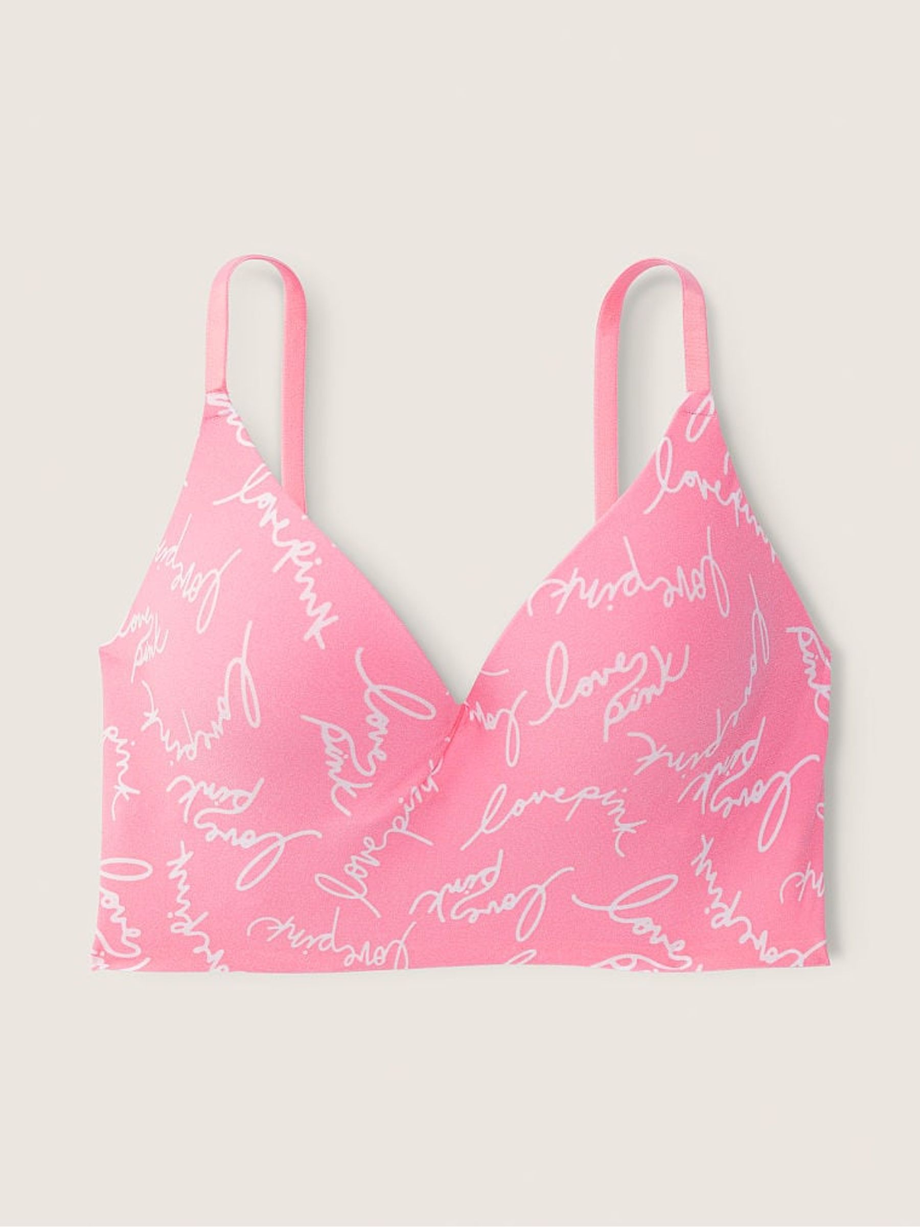 Pink bonded bralette new arrivals