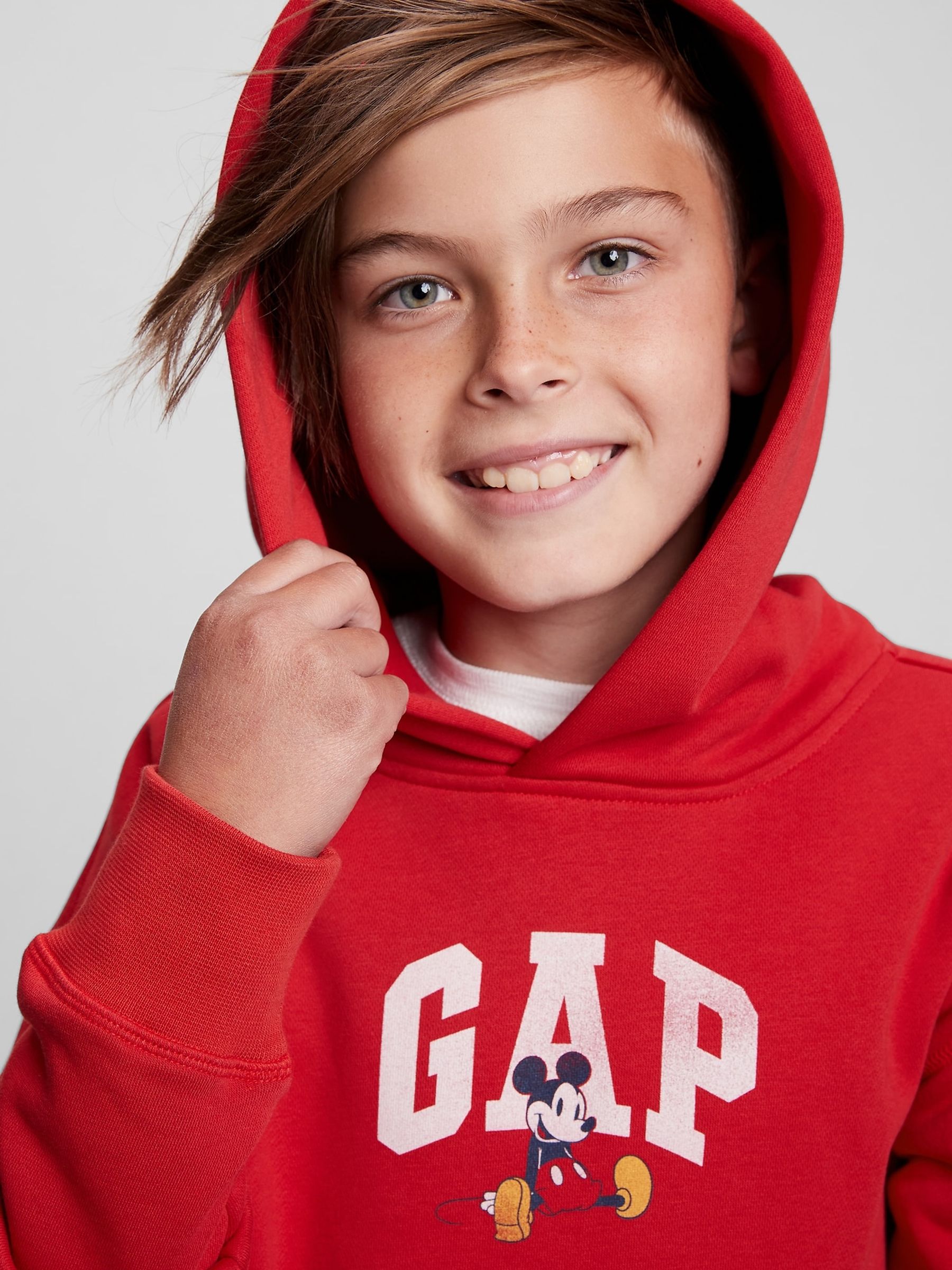Red disney hoodie hotsell