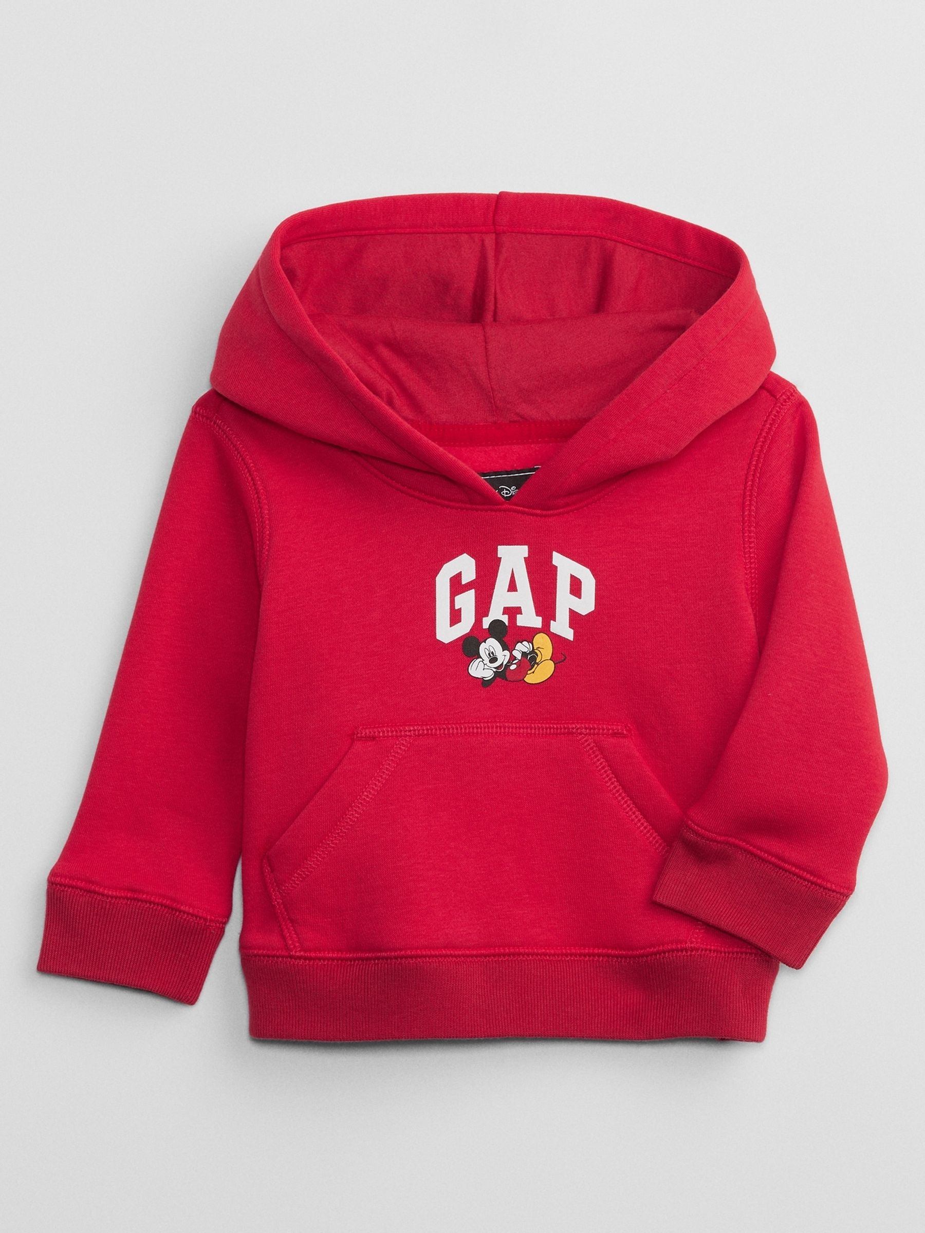 Buy Red Disney Mickey Mouse Graphic Logo Hoodie from the Gap online shop