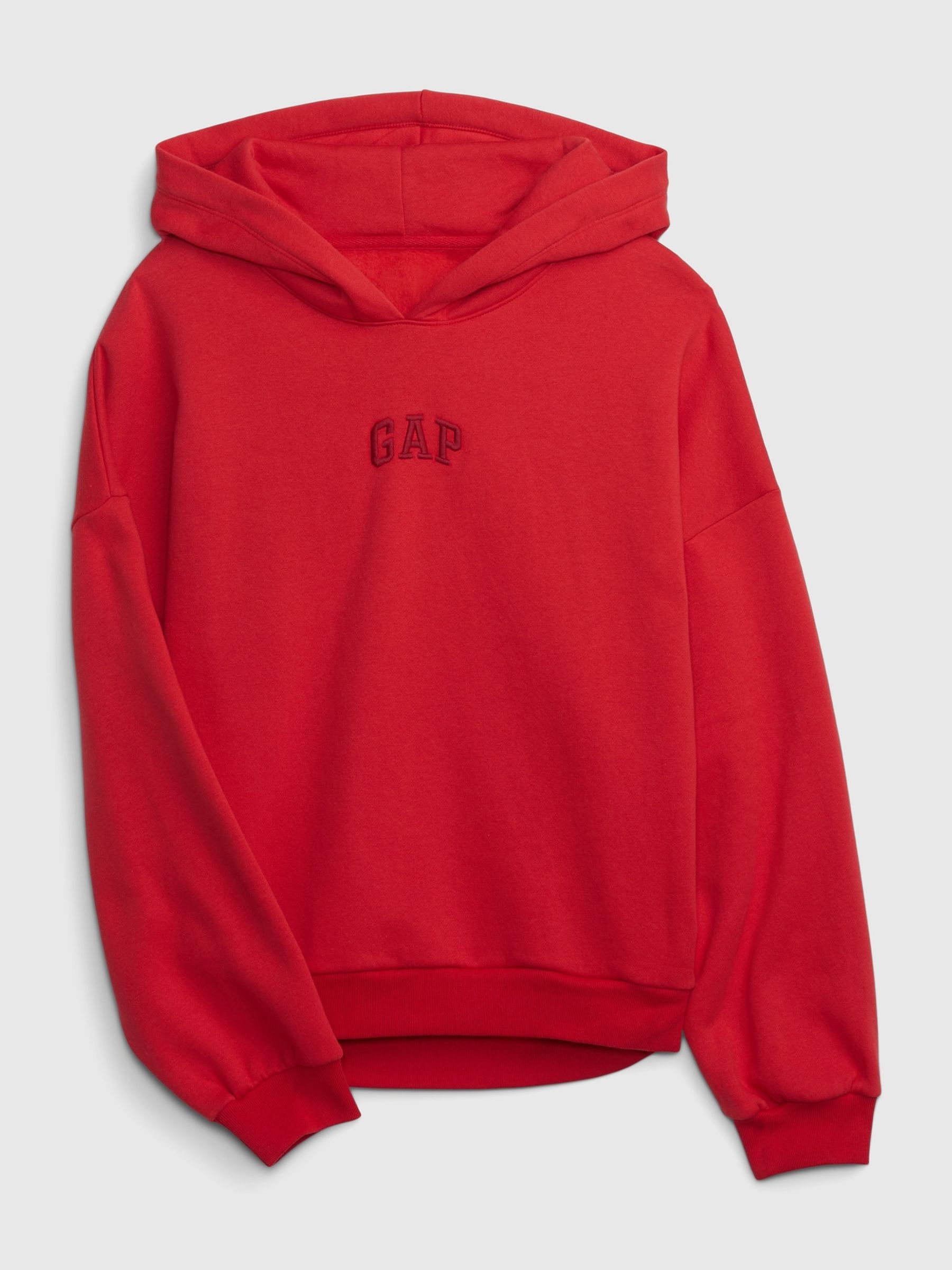 Red hoodie gap hotsell