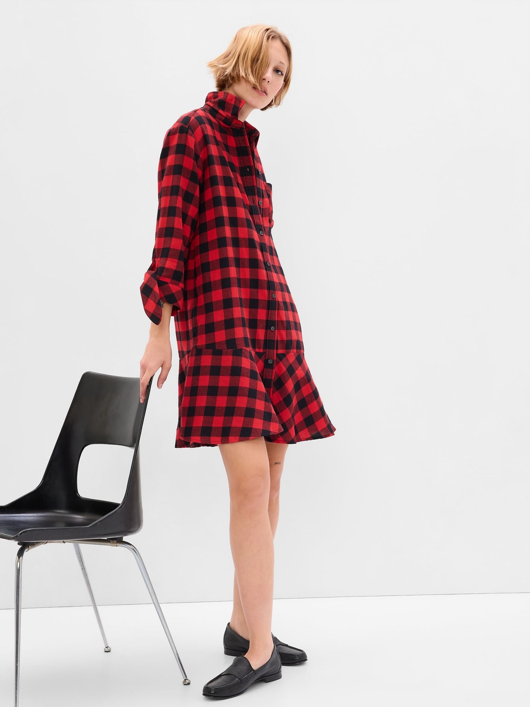 Plaid ruffle dress 2025