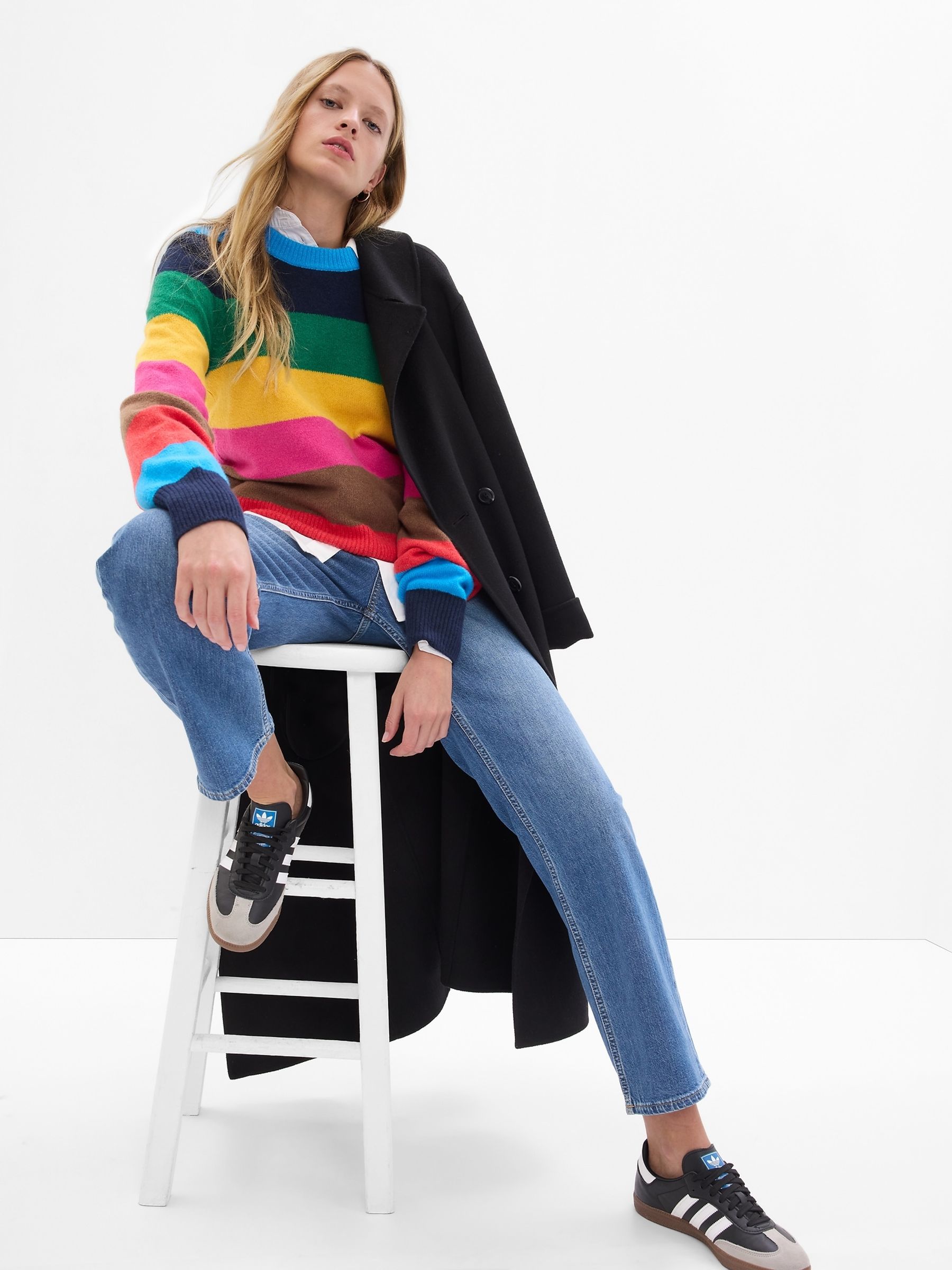 Rainbow CashSoft Crewneck Jumper