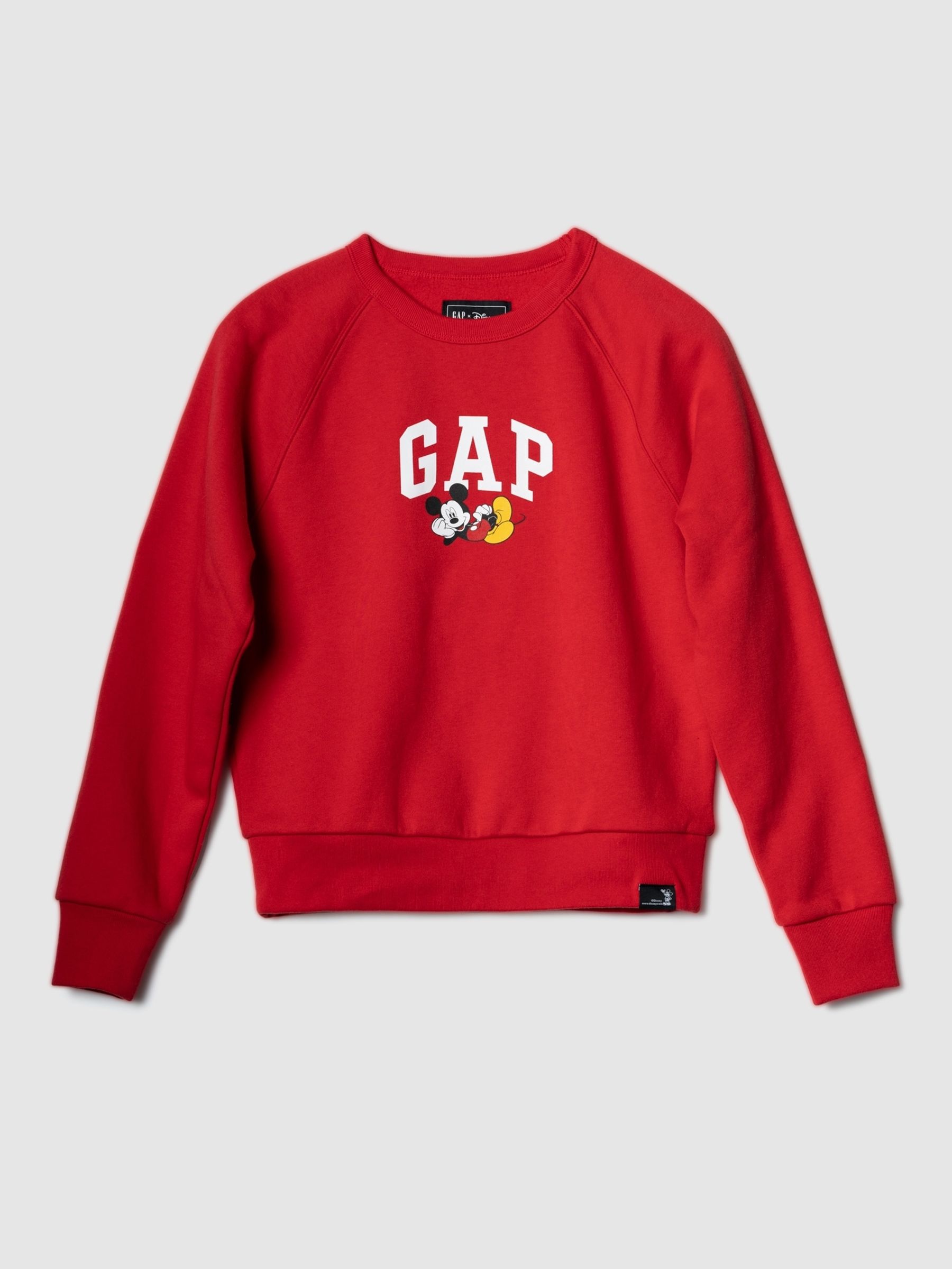 Buy Red Disney Mickey Mouse Logo Sweatshirt from the Gap online shop