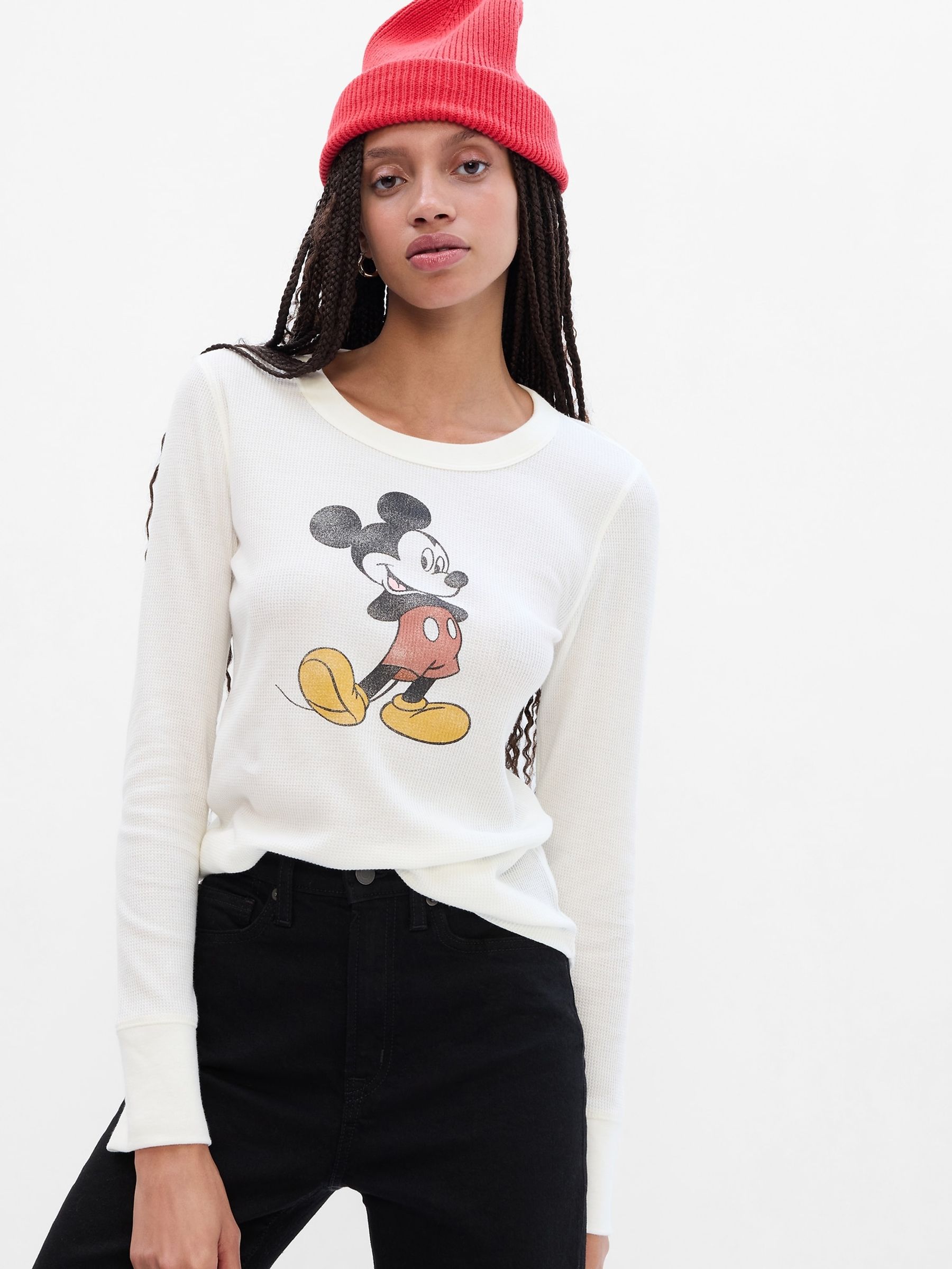 Mickey waffle shirt outlet