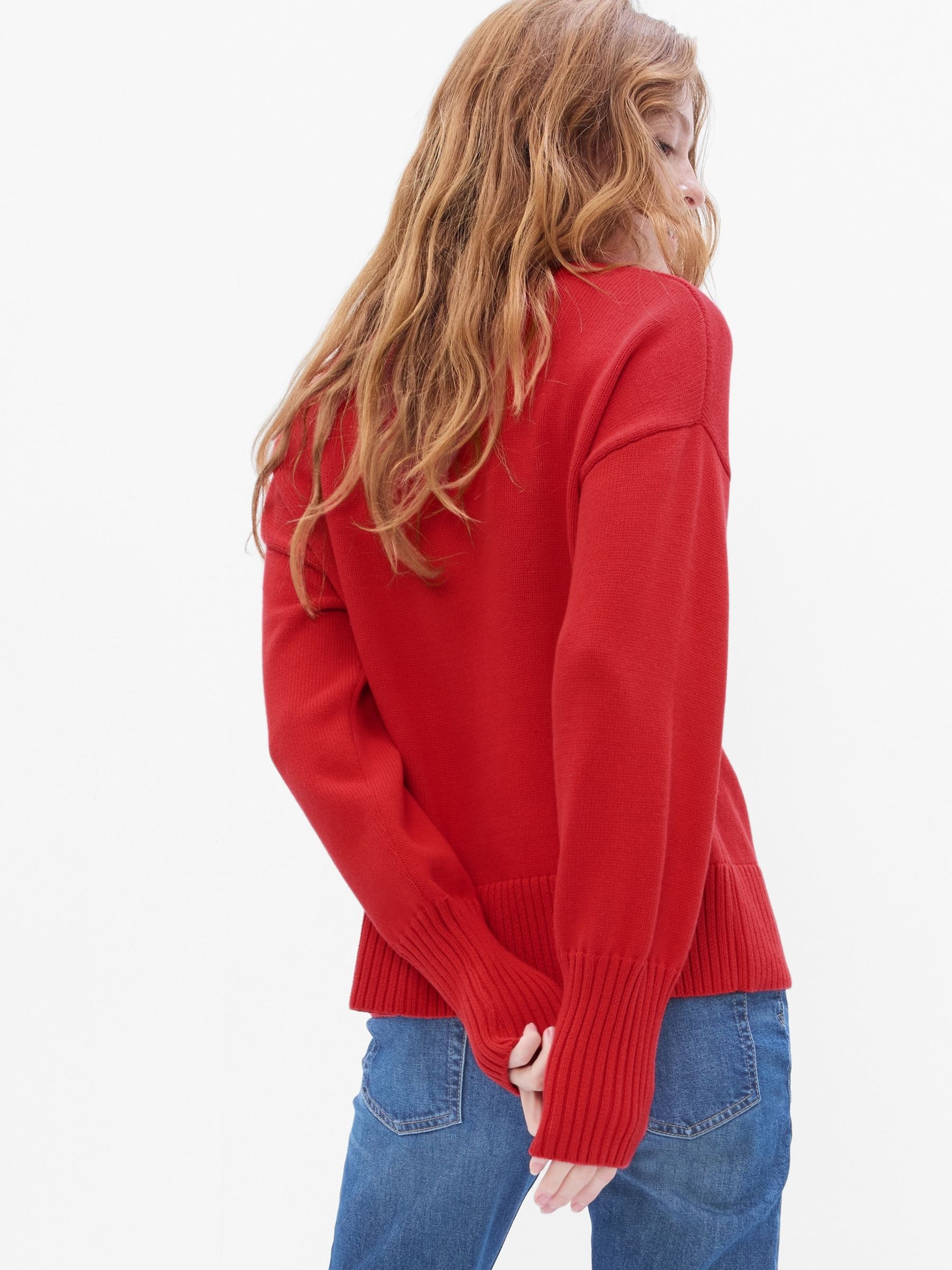 Buy Red Turtleneck Jumper from the Gap online shop