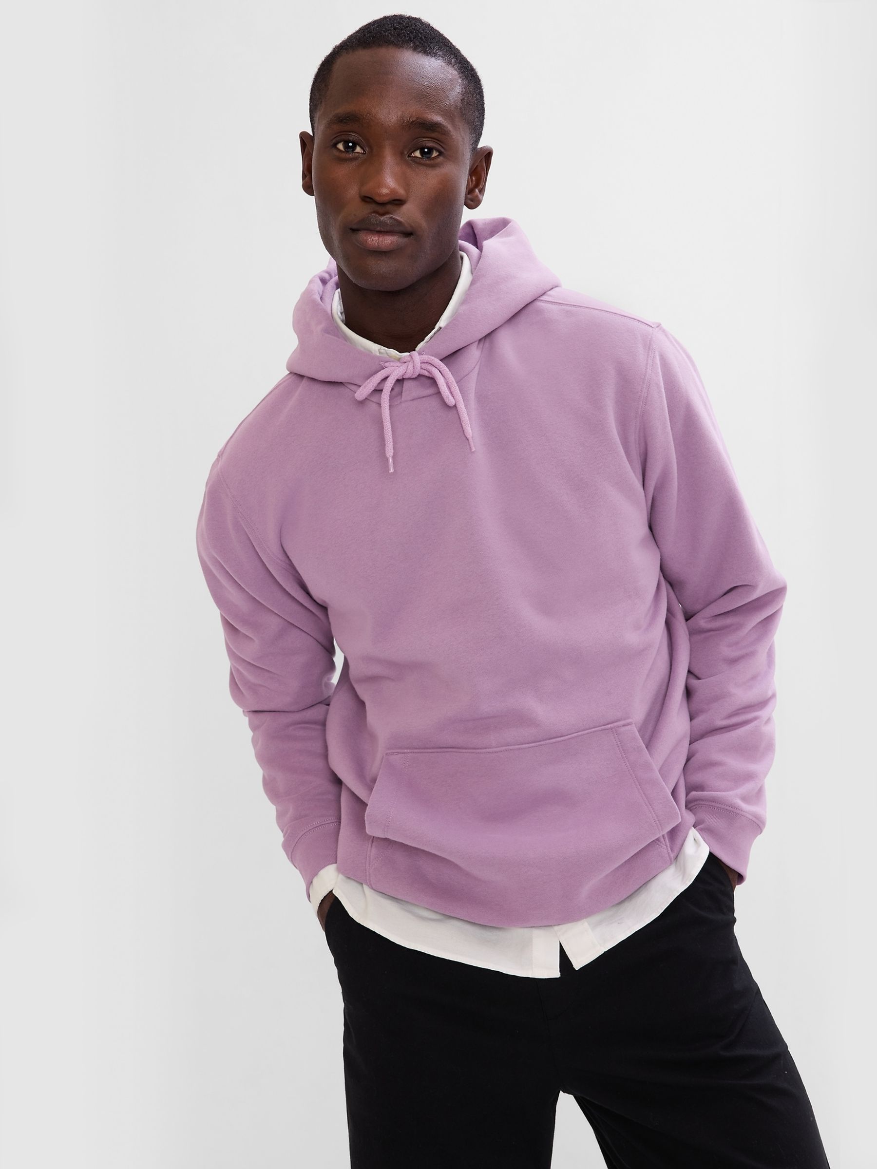 Purple Lilac Drawstring Hoodie