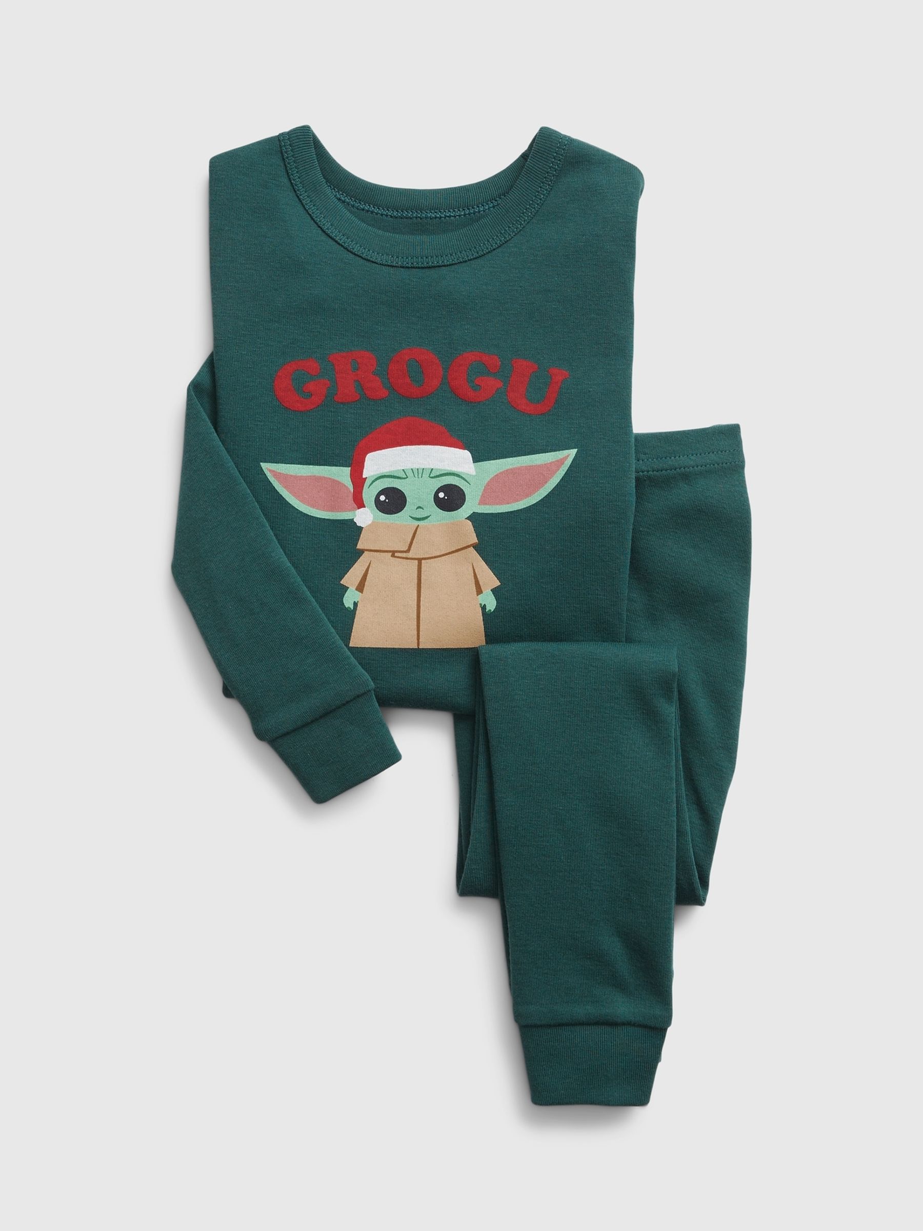 Buy Star Wars Organic Cotton Christmas Grogu Baby Yoda Pyjamas from the Gap online shop