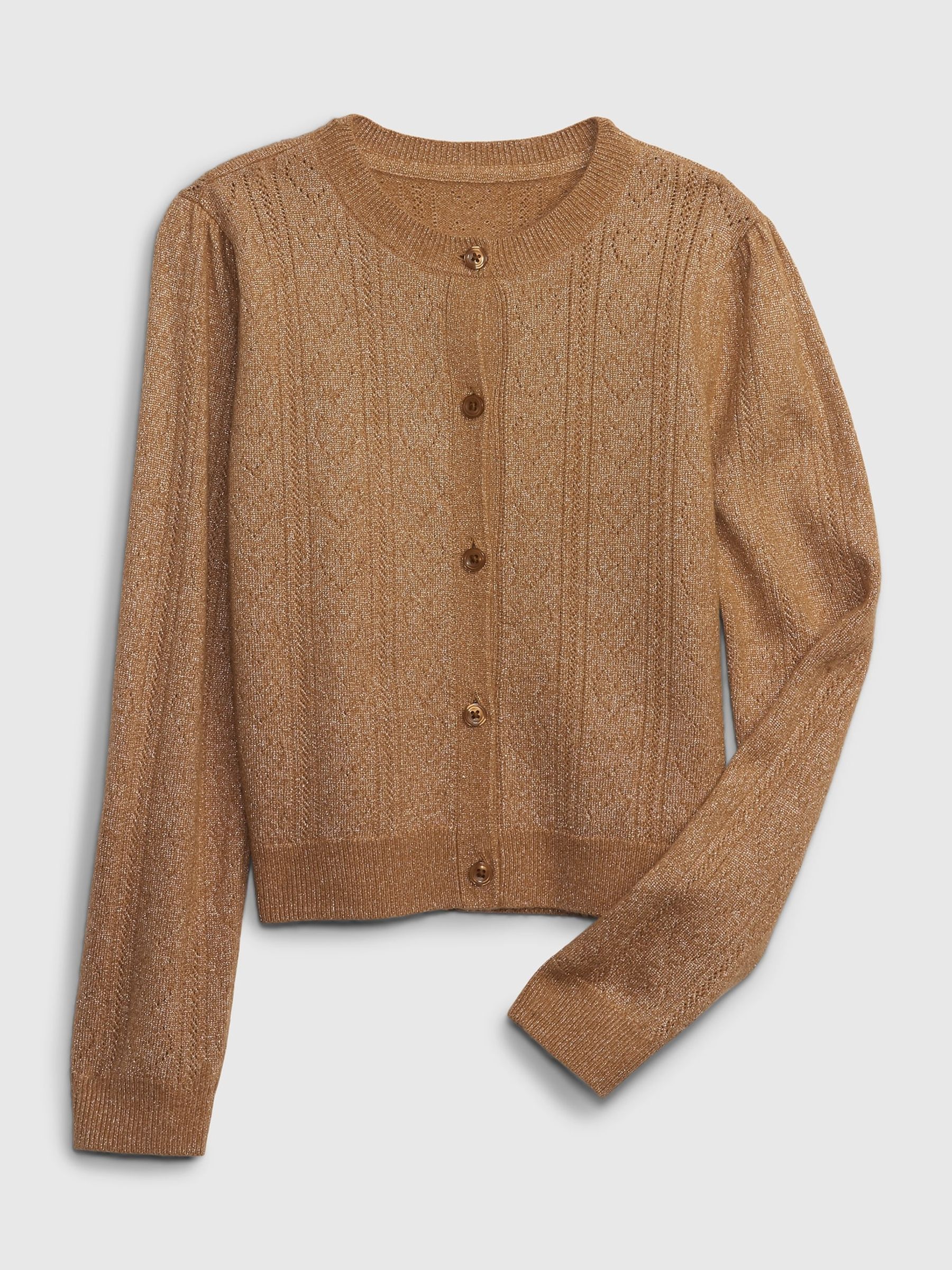 Pointelle cardigan sweater 2025