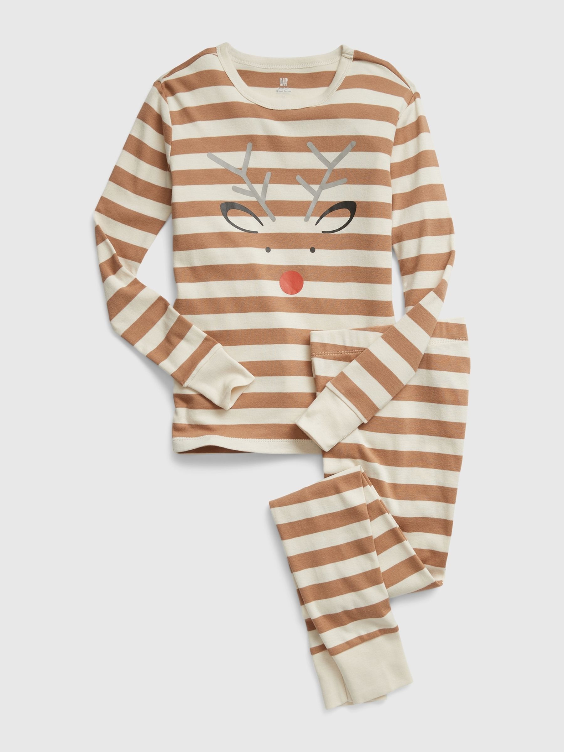 Buy Organic Cotton Reindeer Pyjama Set from the Gap online shop