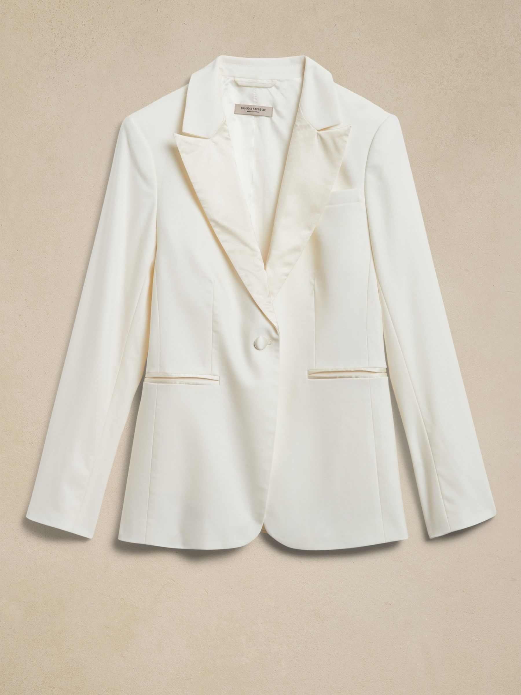 Buy Banana Republic White Savoy Tuxedo Blazer from the Gap online shop