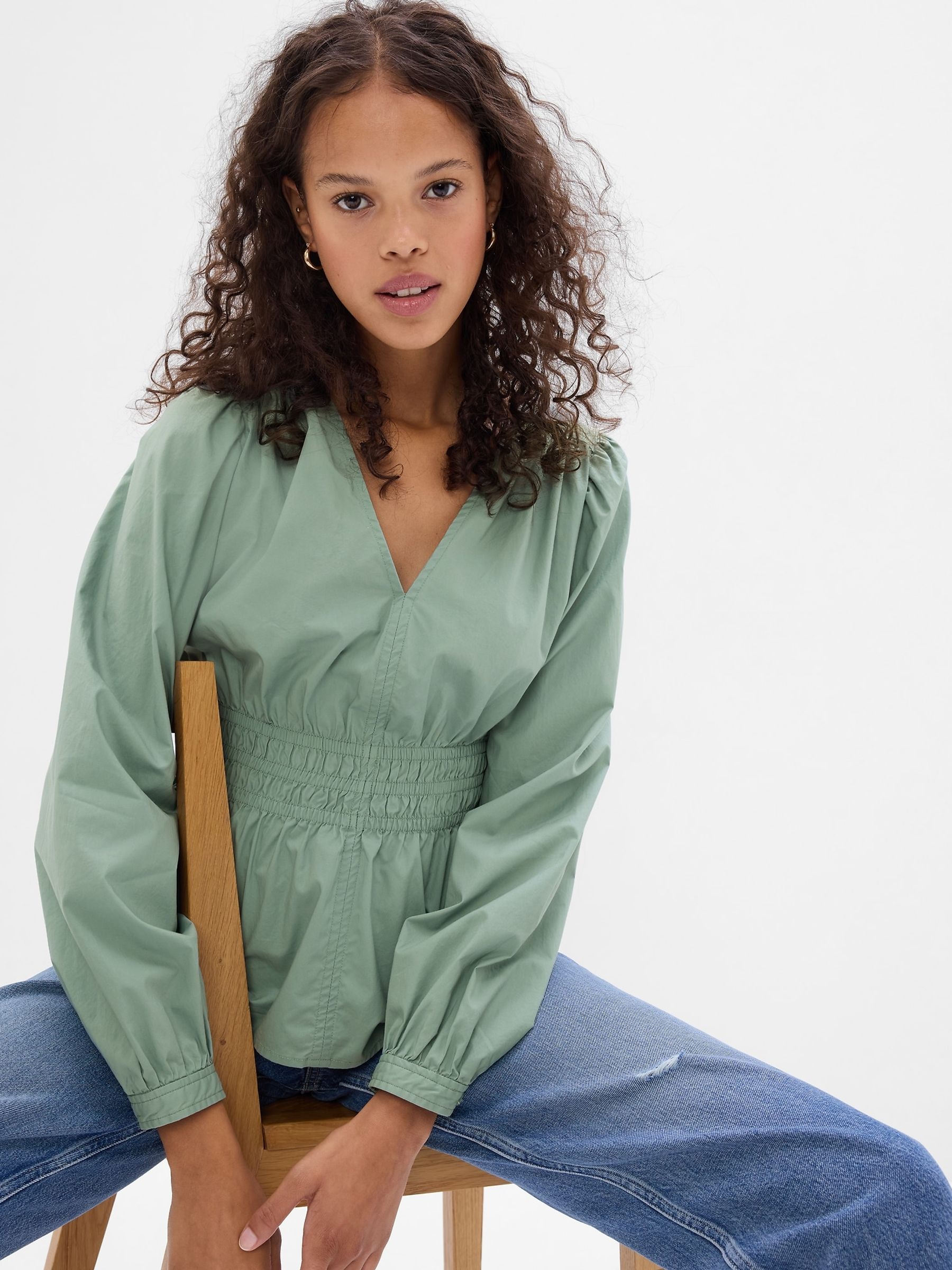 Gap peplum top outlet