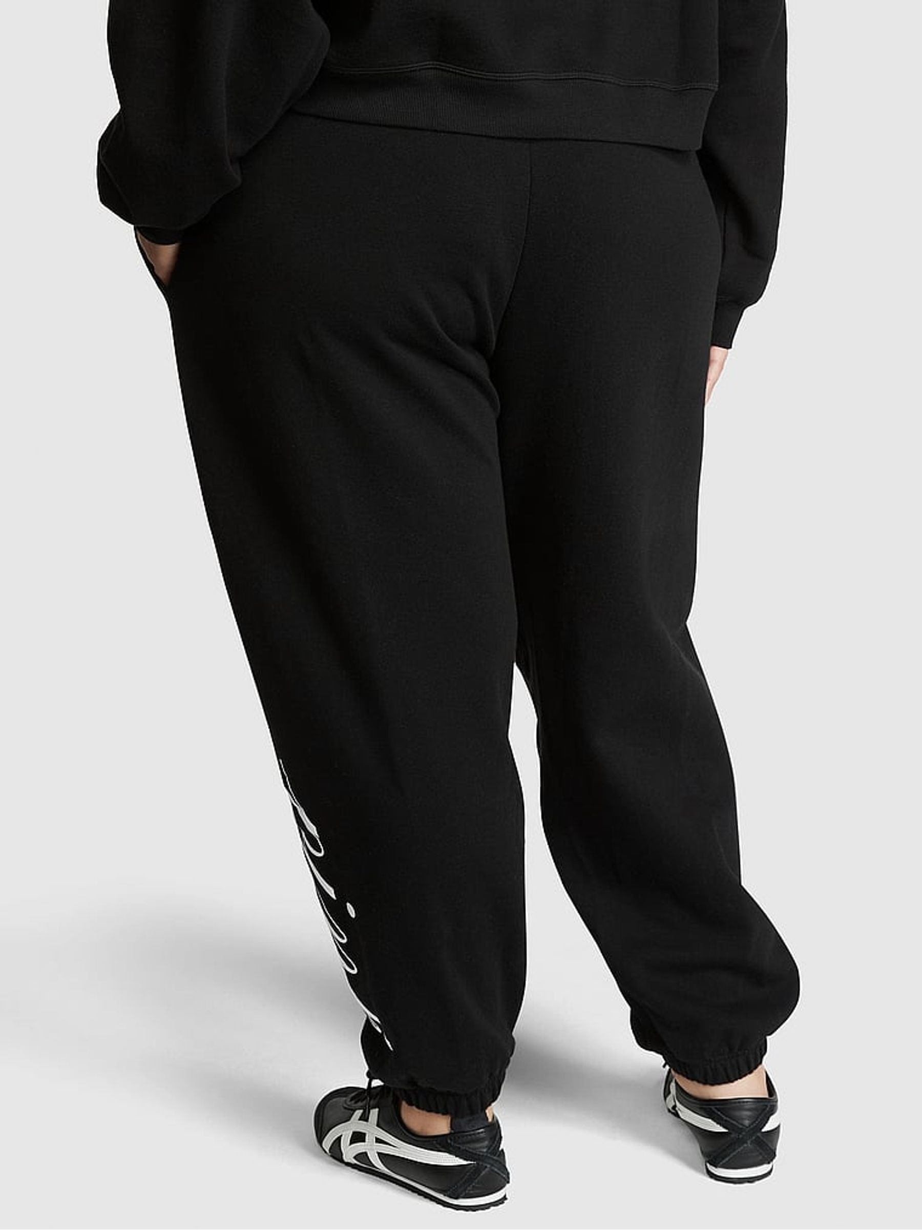Buy Victoria s Secret Pure Black Fleece Joggers from the Victoria s Secret UK online shop