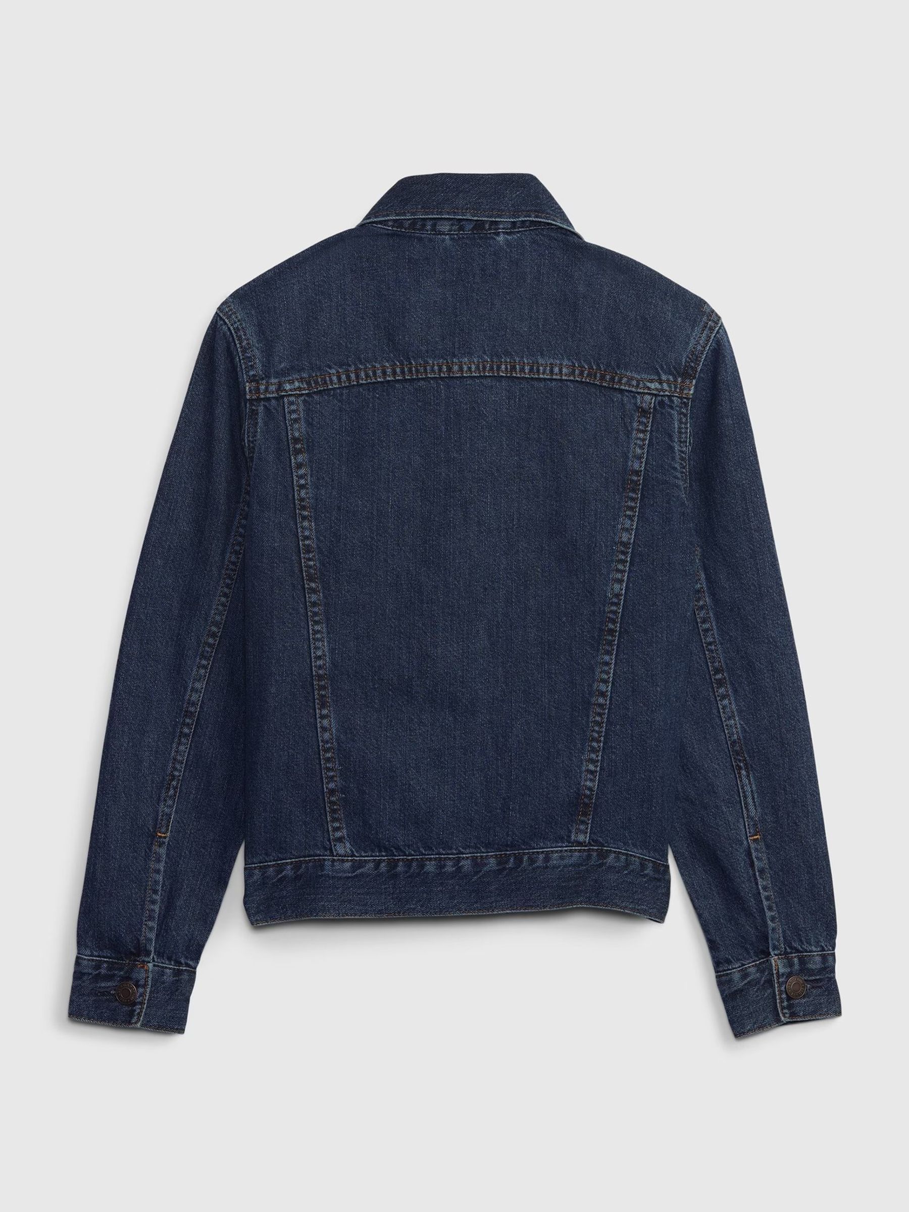 Buy Navy Blue Icon Denim Jacket 4 12yrs from the Gap online shop
