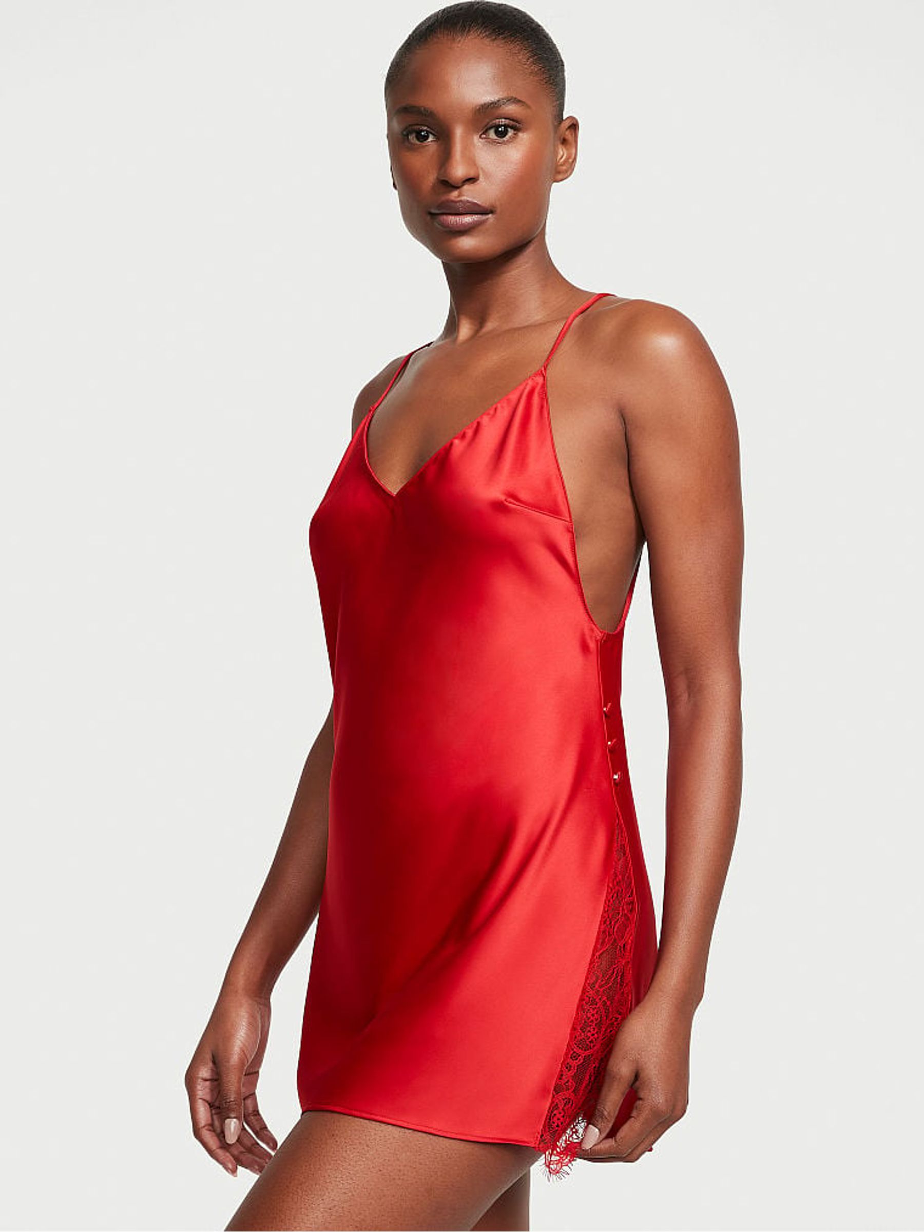 Plunge slip dress new arrivals