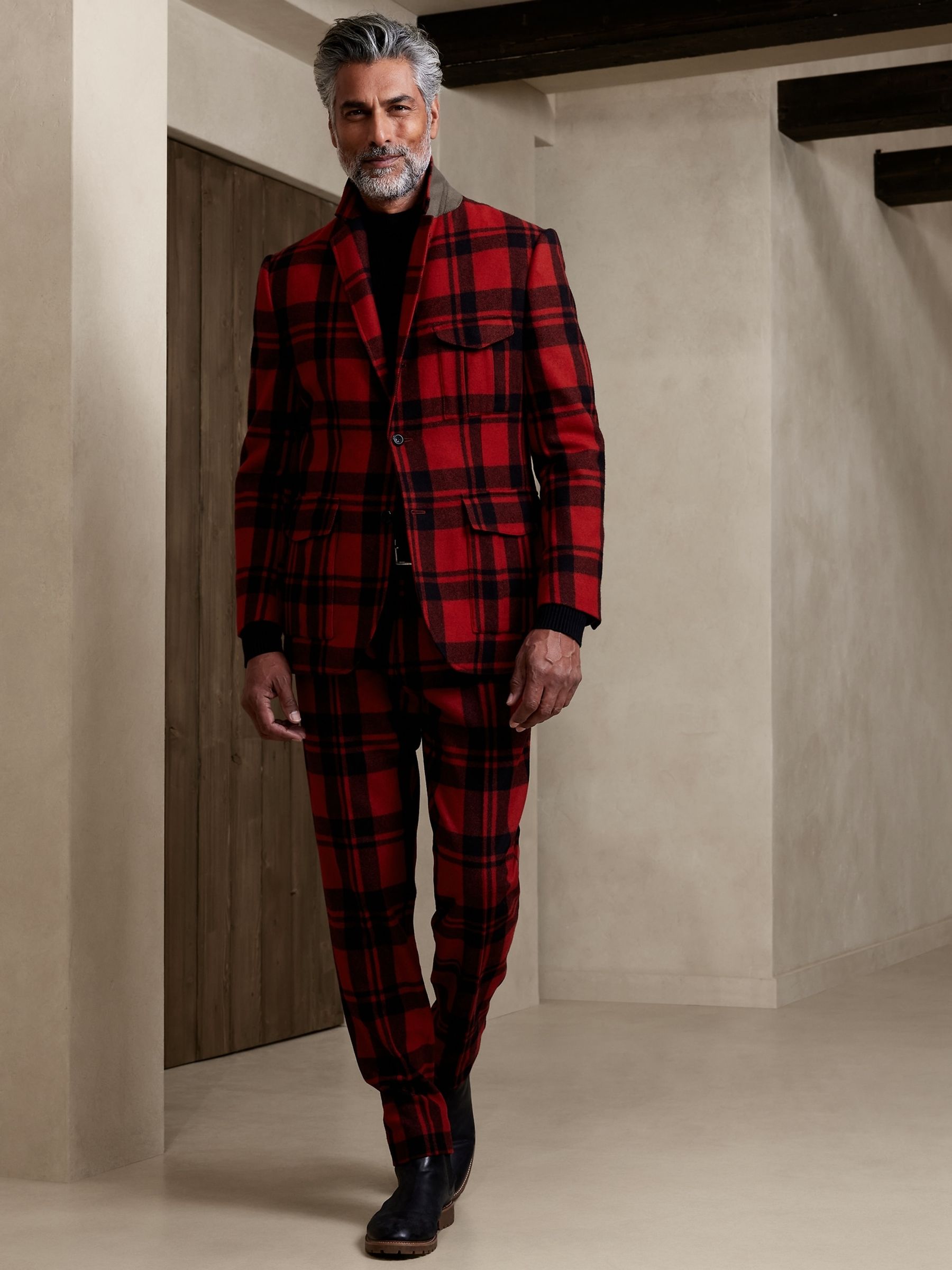 Plaid suit coat best sale
