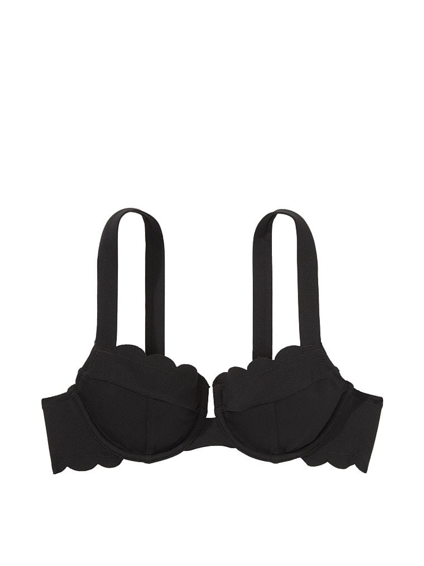 Buy Victoria s Secret Black Scallop Full Coverage Swim Bikini Top from the Victoria s Secret UK online shop