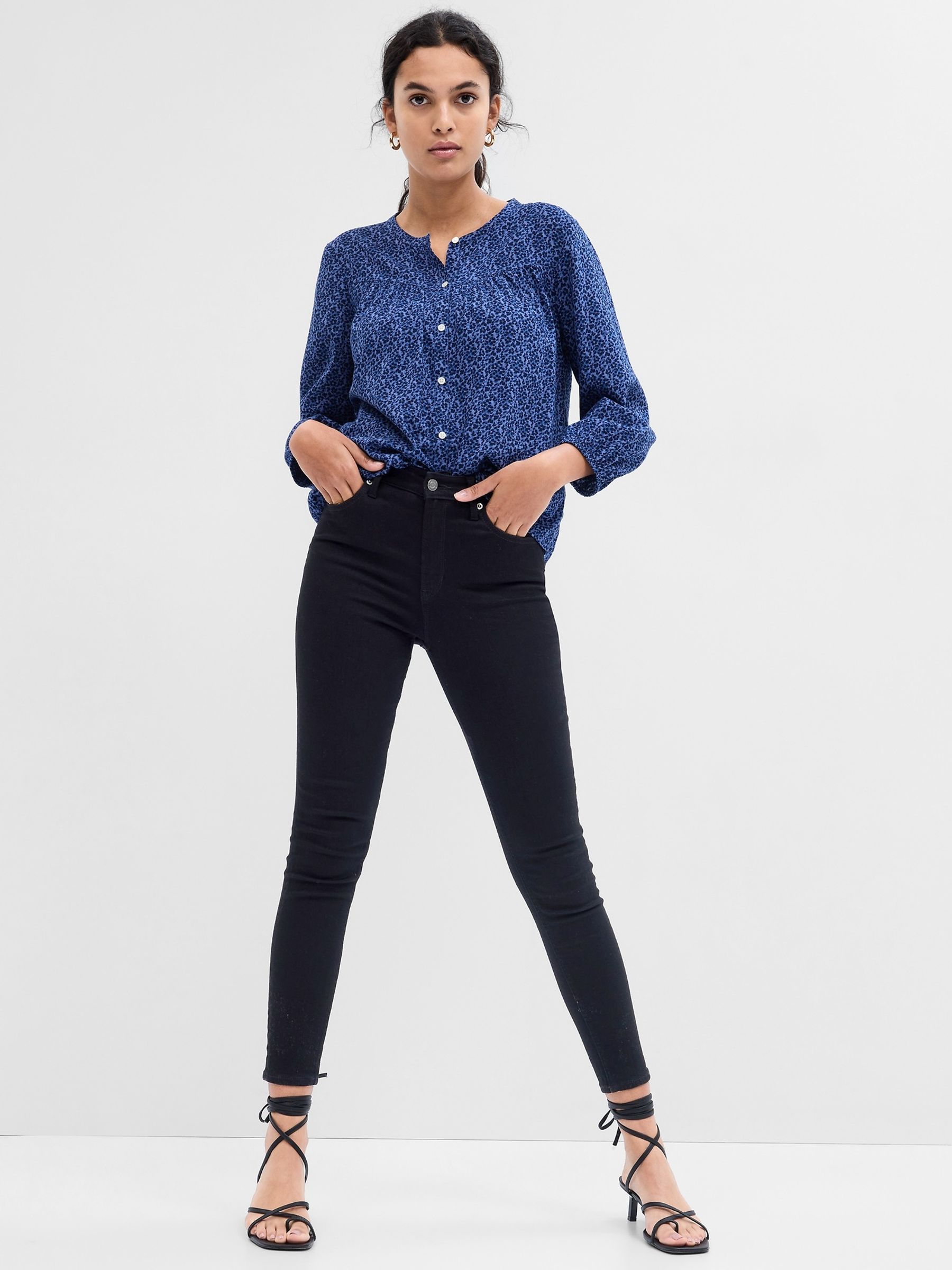 Black High Waisted Universal Legging Jeans