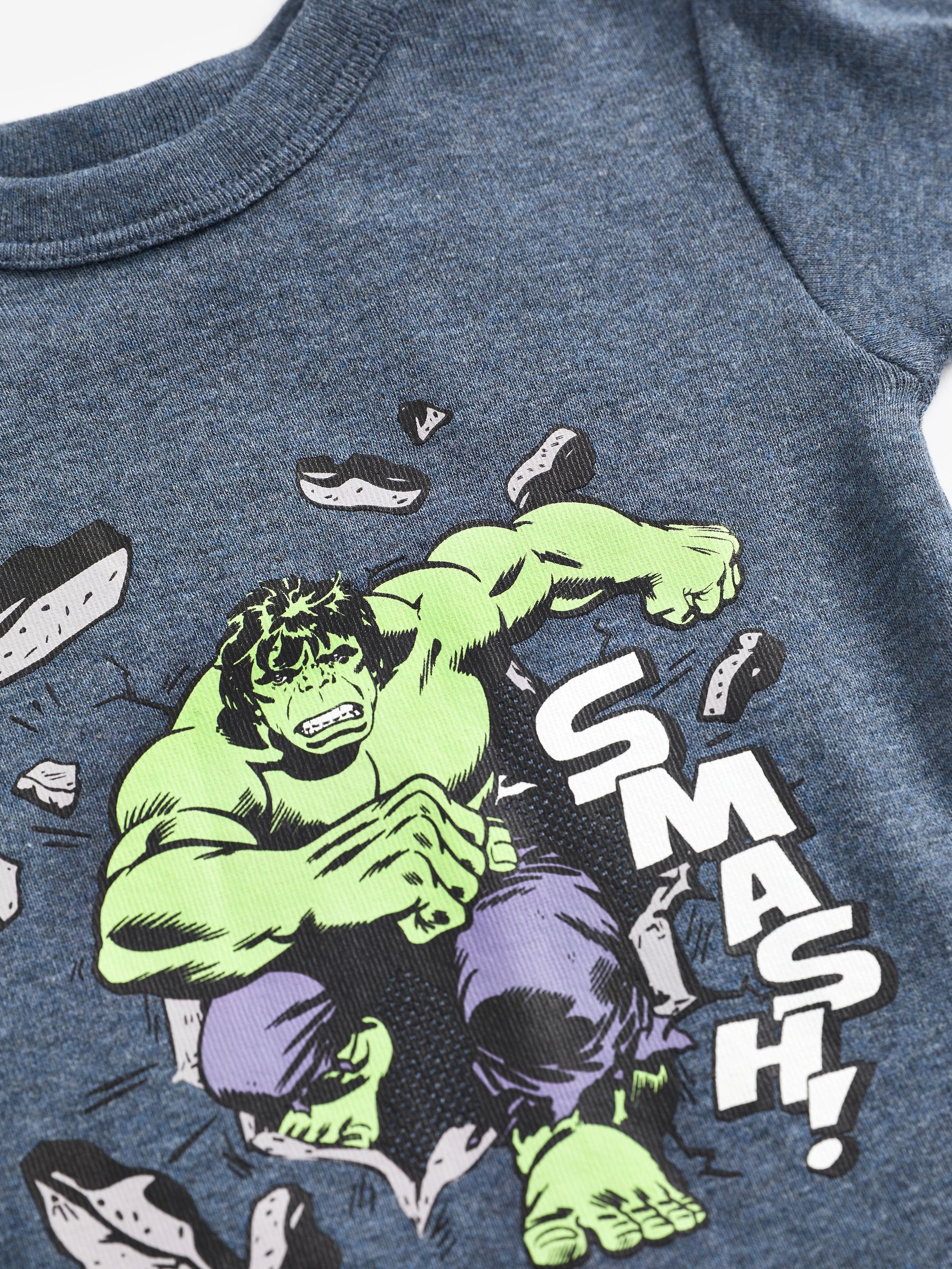 Buy Grey Marvel The Incredible Hulk Long Sleeve Pyjamas from the Gap online shop