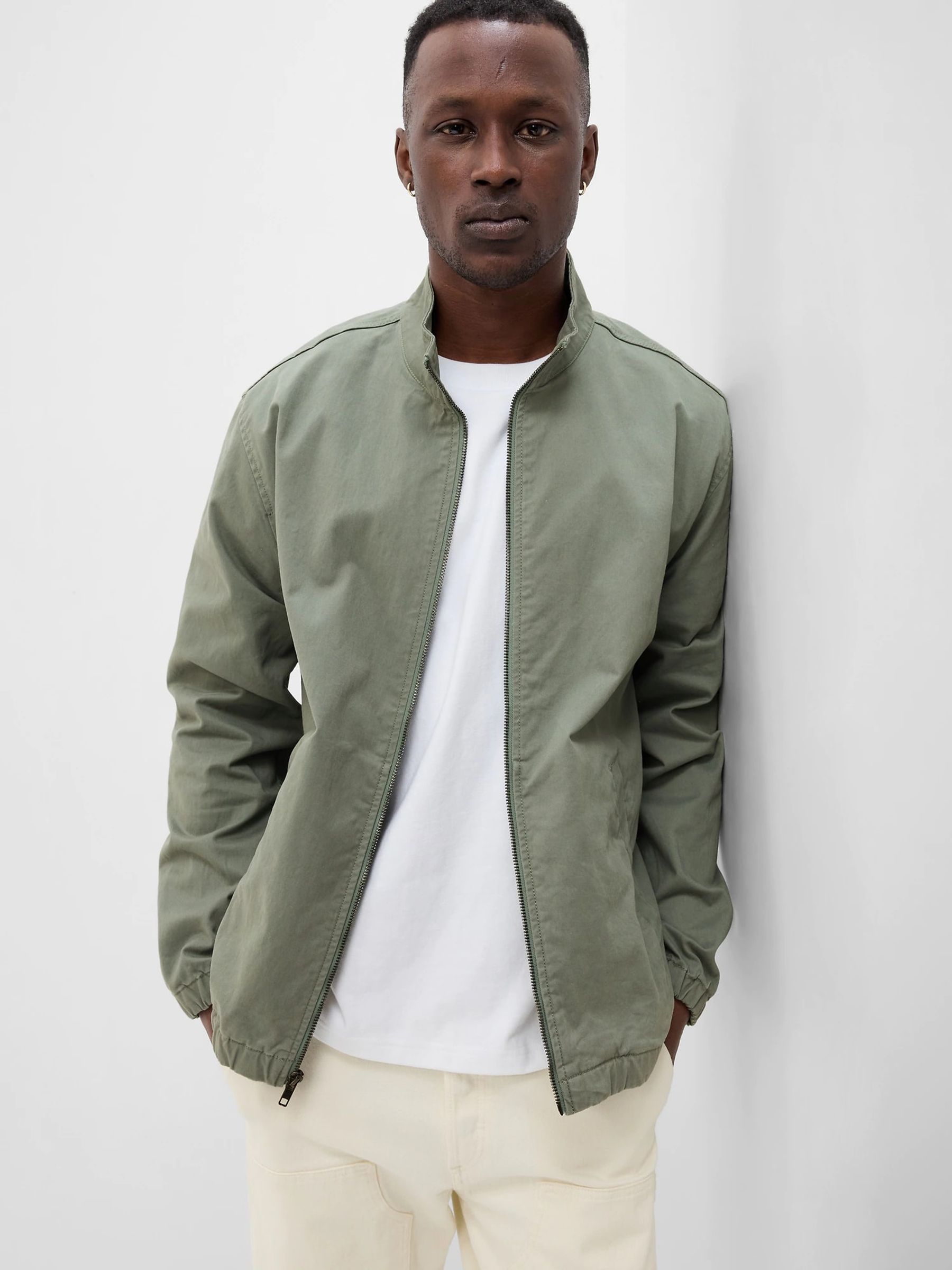 Buy Green Harrington Jacket from the Gap online shop