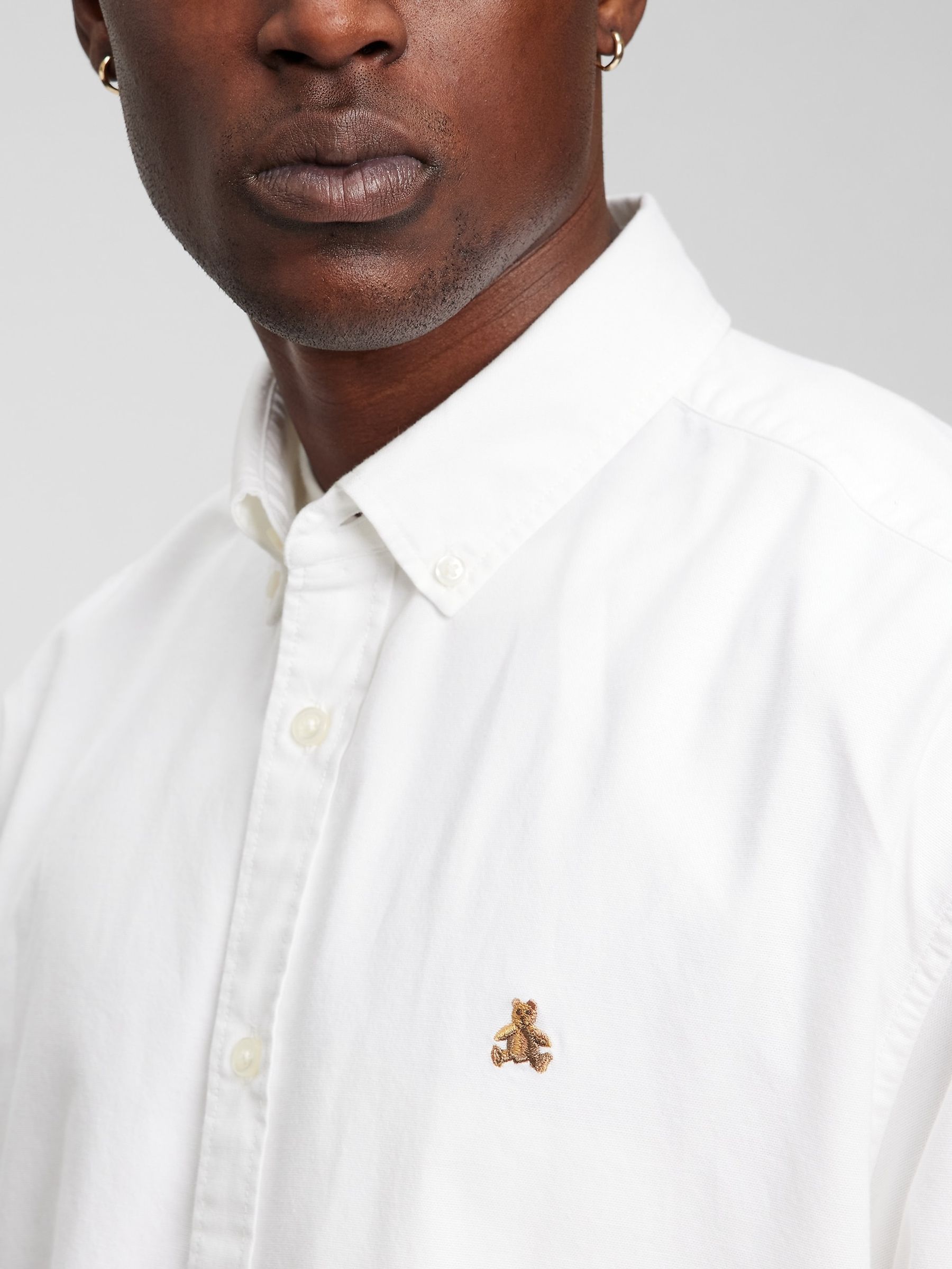 Polo white oxford shirt top