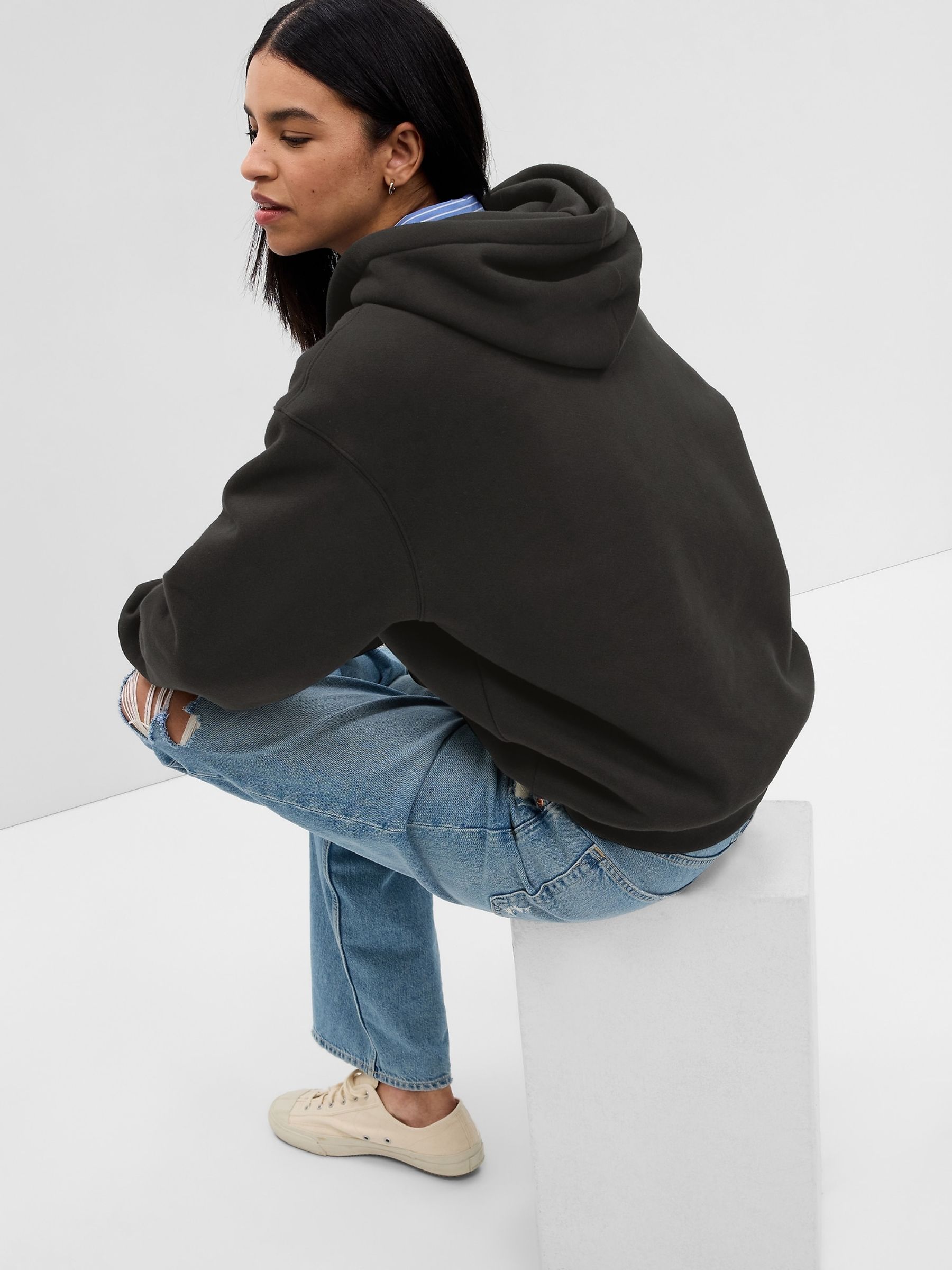 Buy Black The Brooklyn Circus Logo Hoodie from the Gap online shop