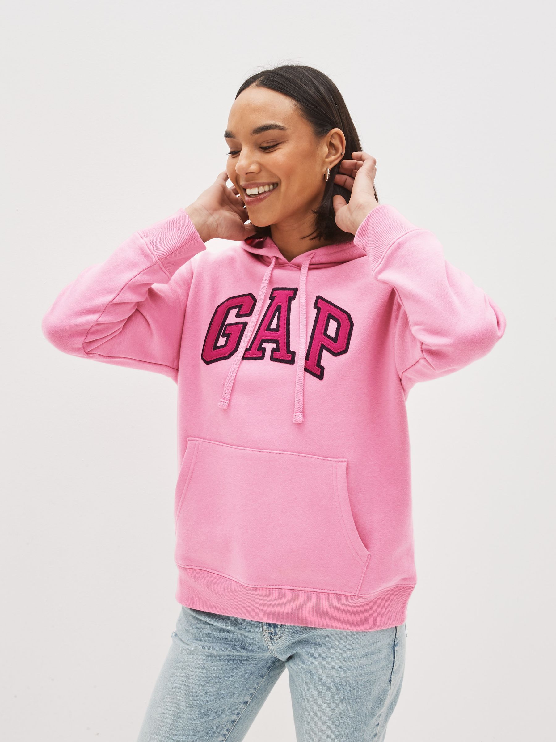 Pink Logo Hoodie