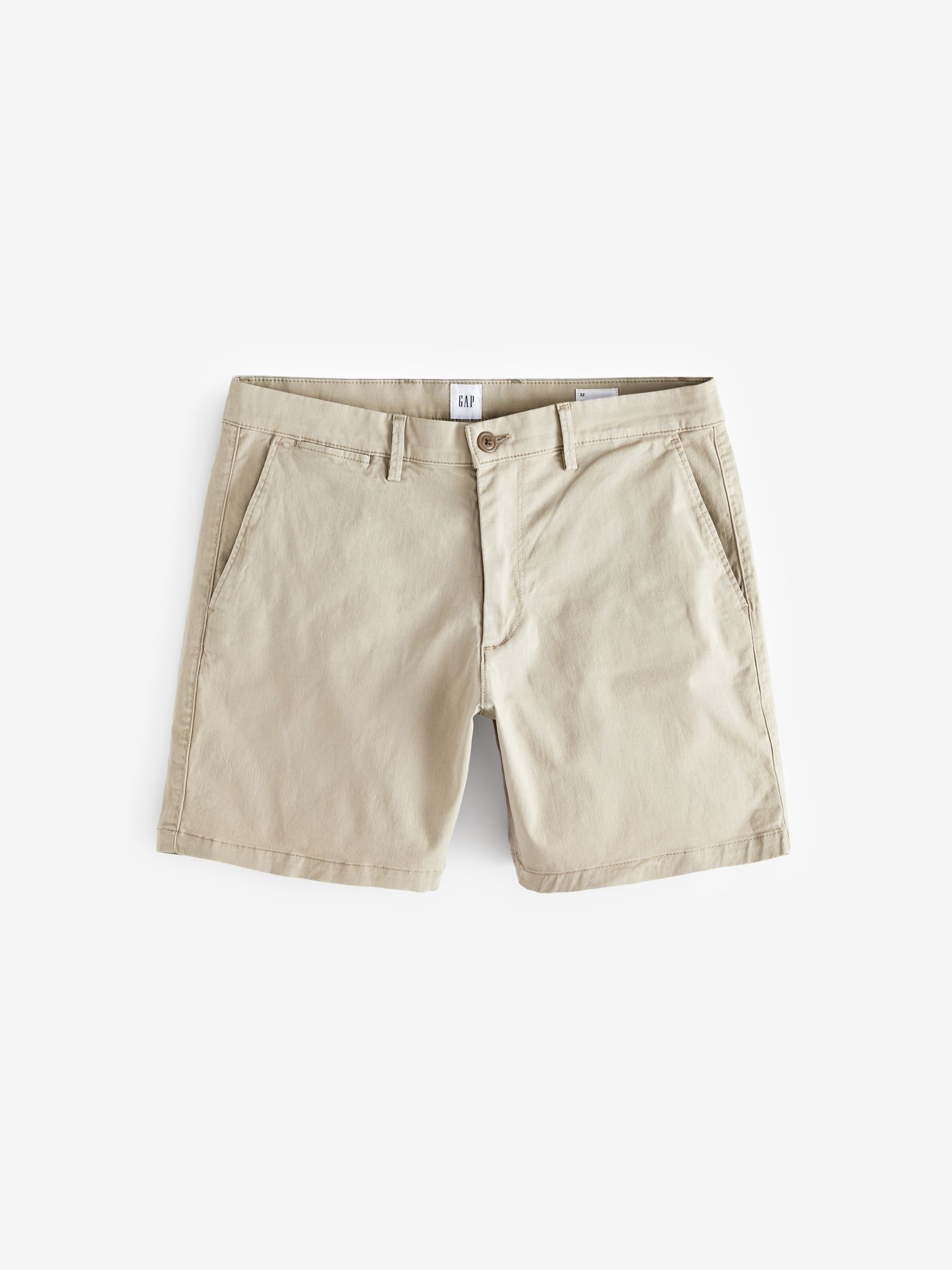 Buy Beige 7 Essential Chino Shorts from the Gap online shop