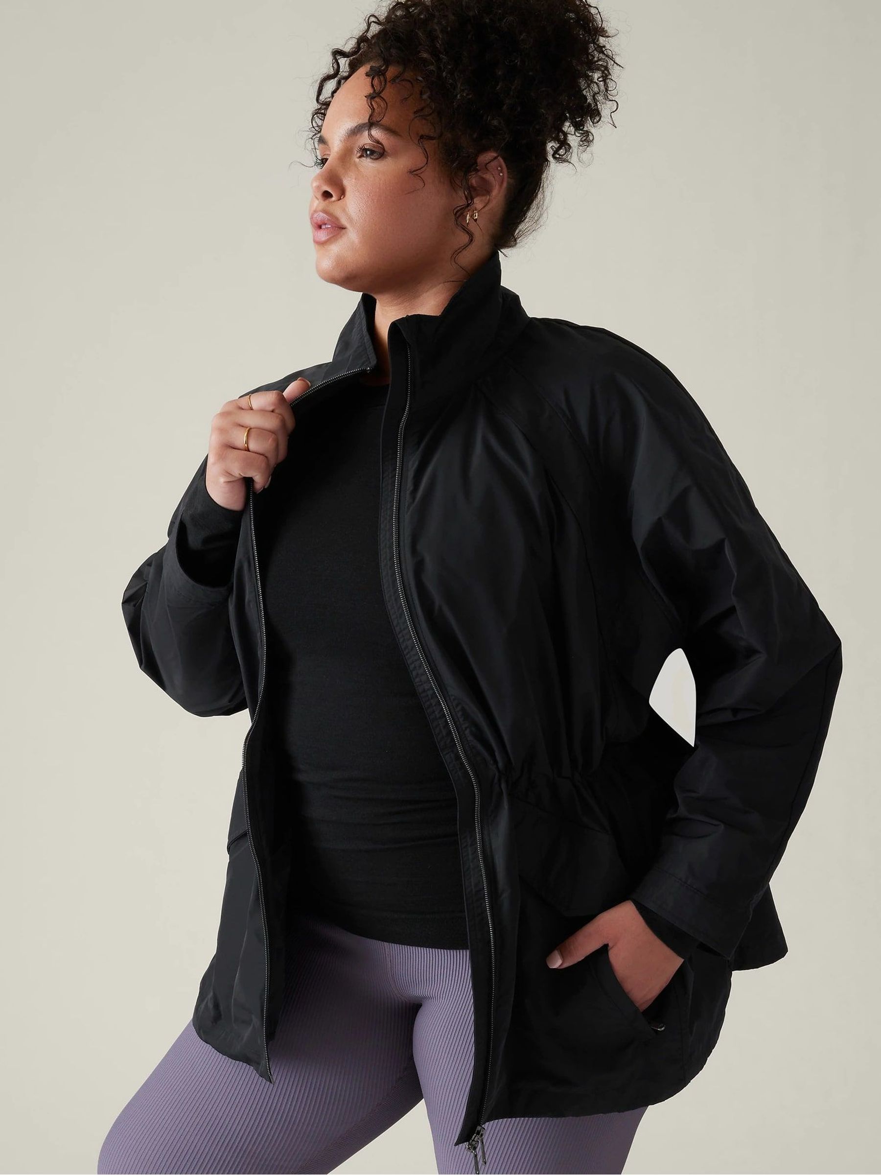 Black windbreaker hoodie online