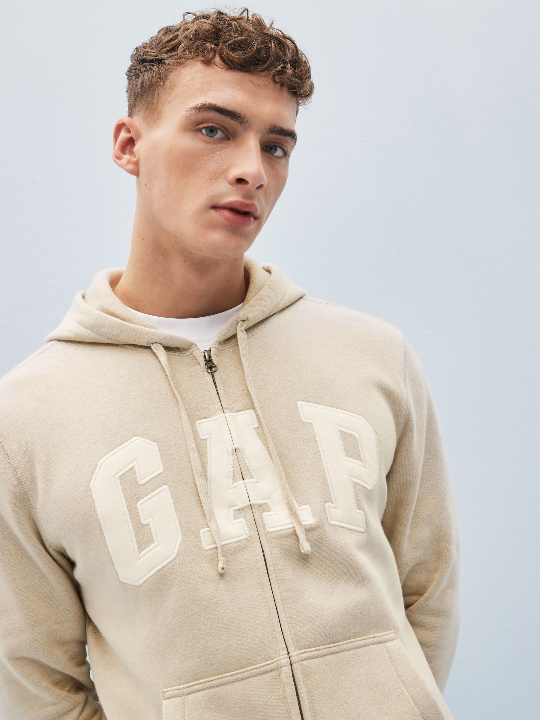 Gap hoodie beige discount