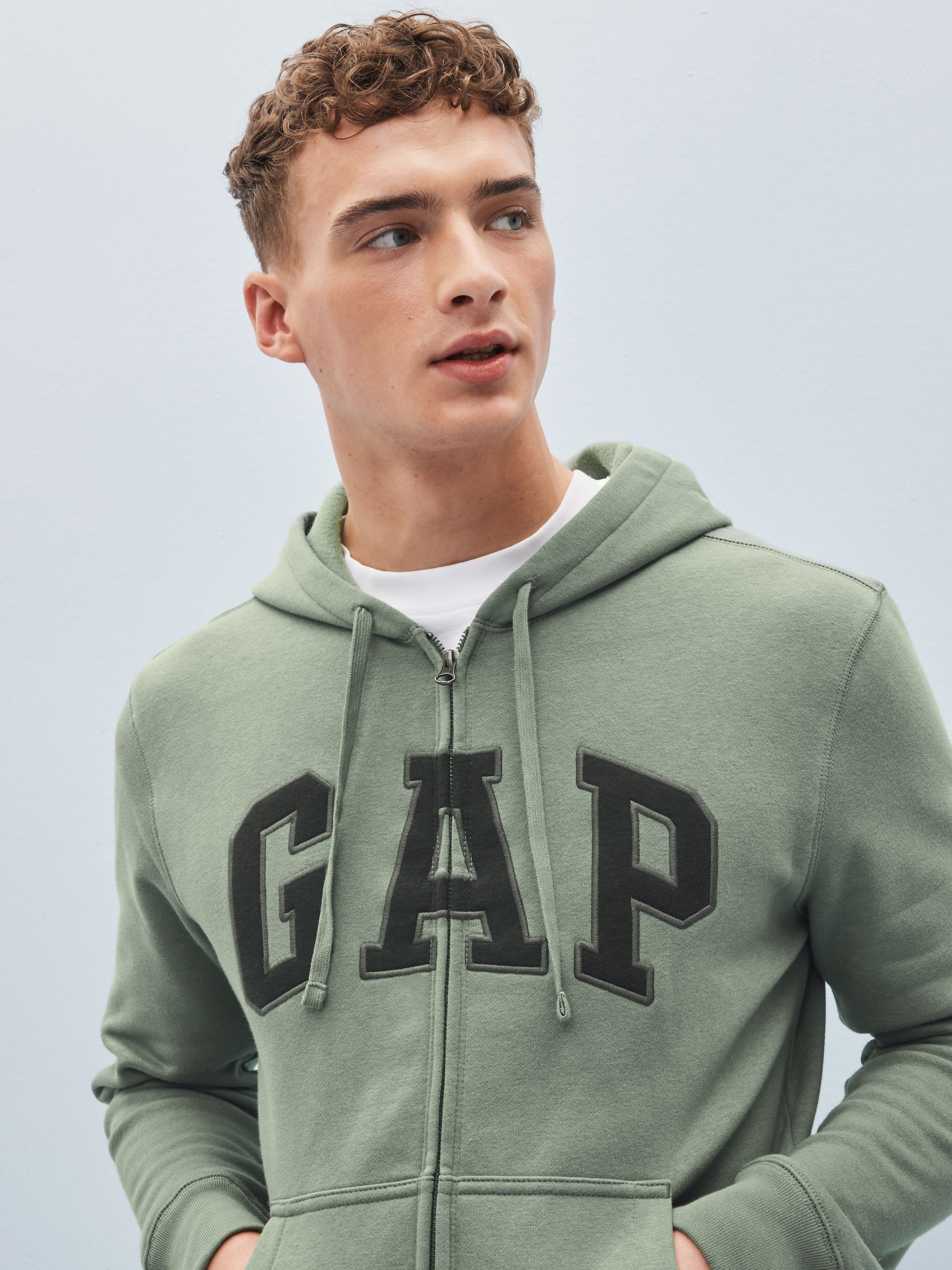 Logo Zip Up Hoodie