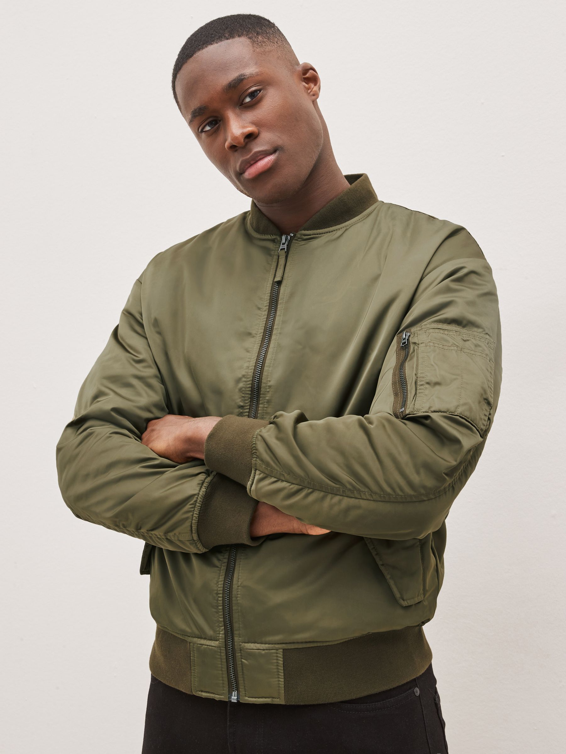 Gap green bomber jacket hot sale